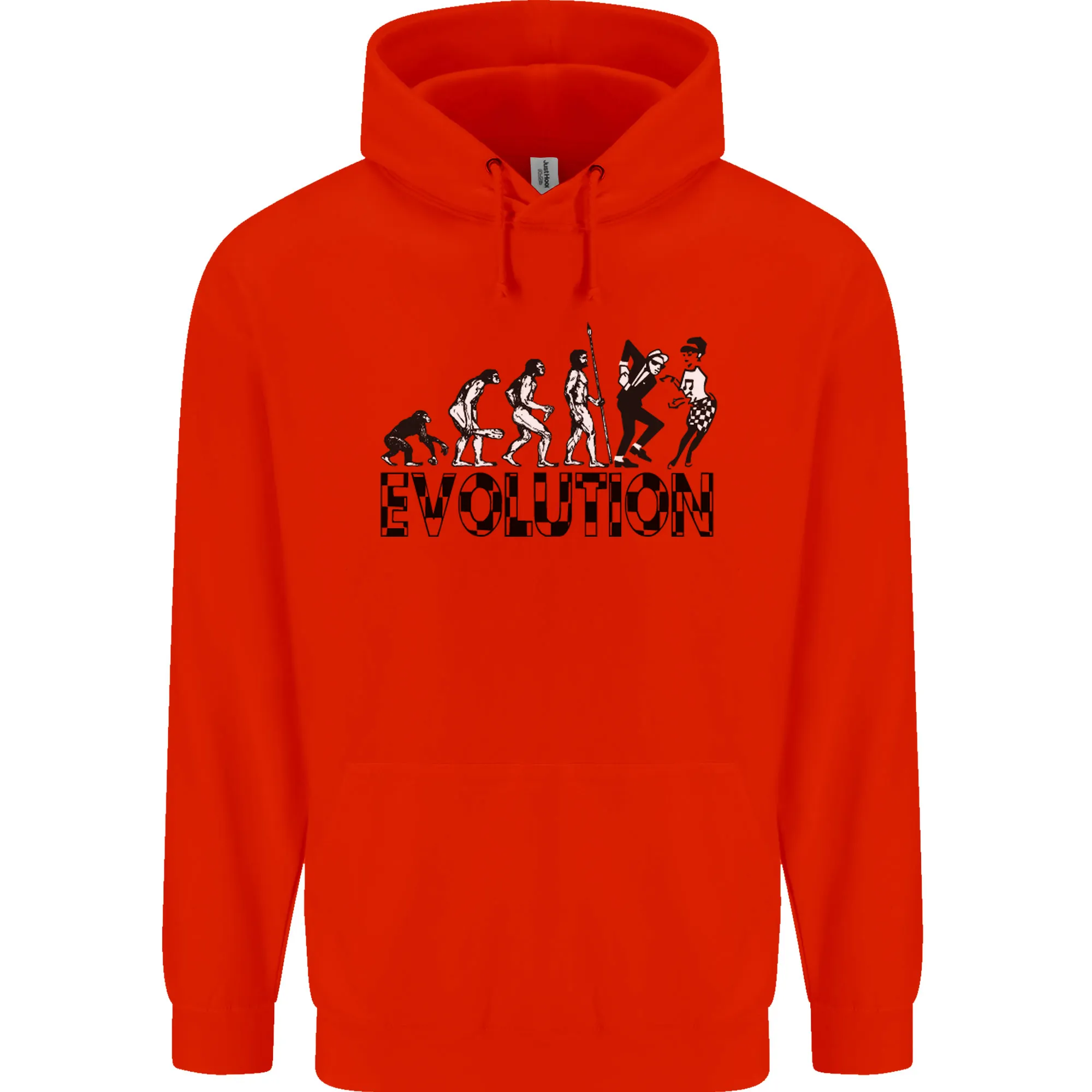 2 Tone Evolution Music 2Tone SKA Mens 80% Cotton Hoodie