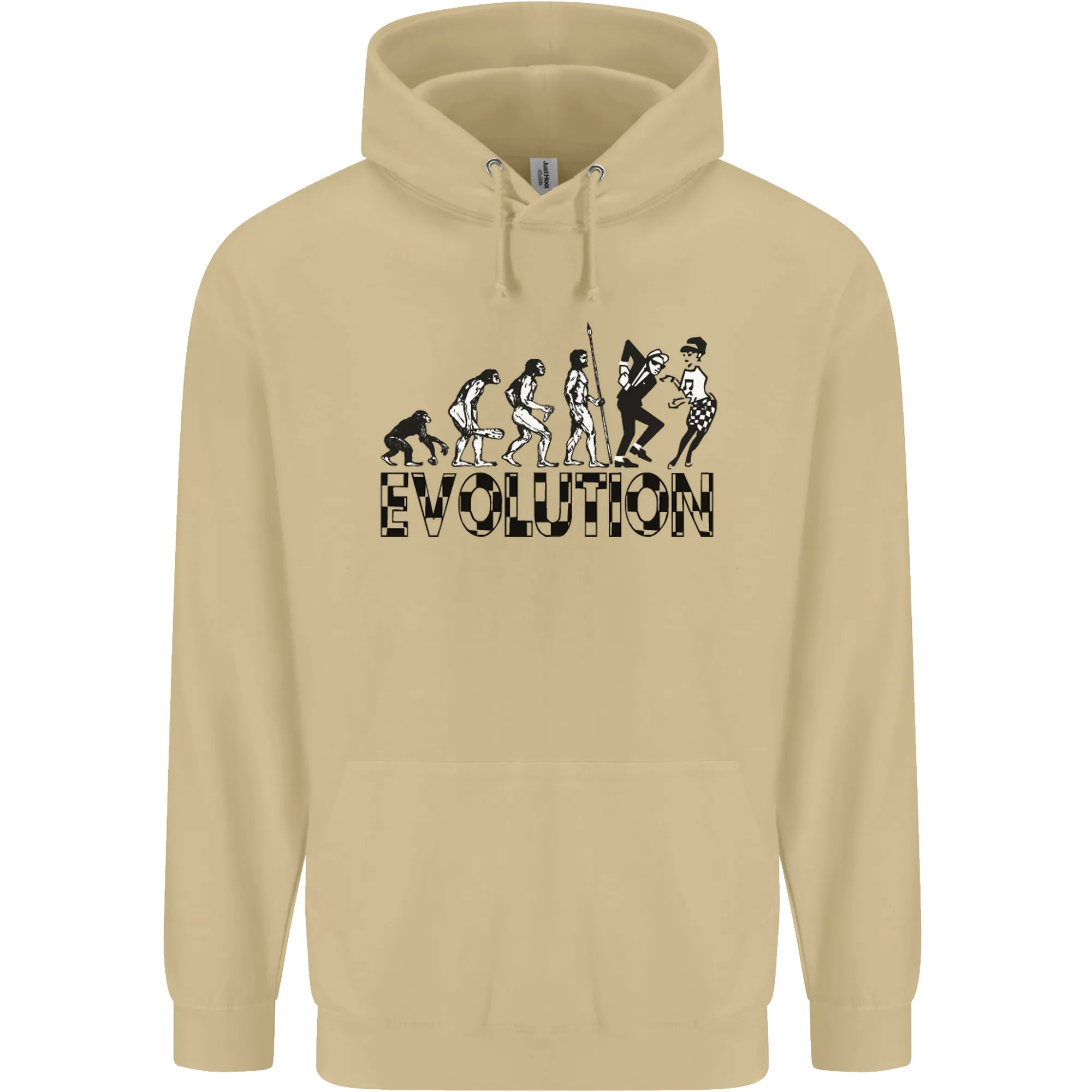 2 Tone Evolution Music 2Tone SKA Mens 80% Cotton Hoodie