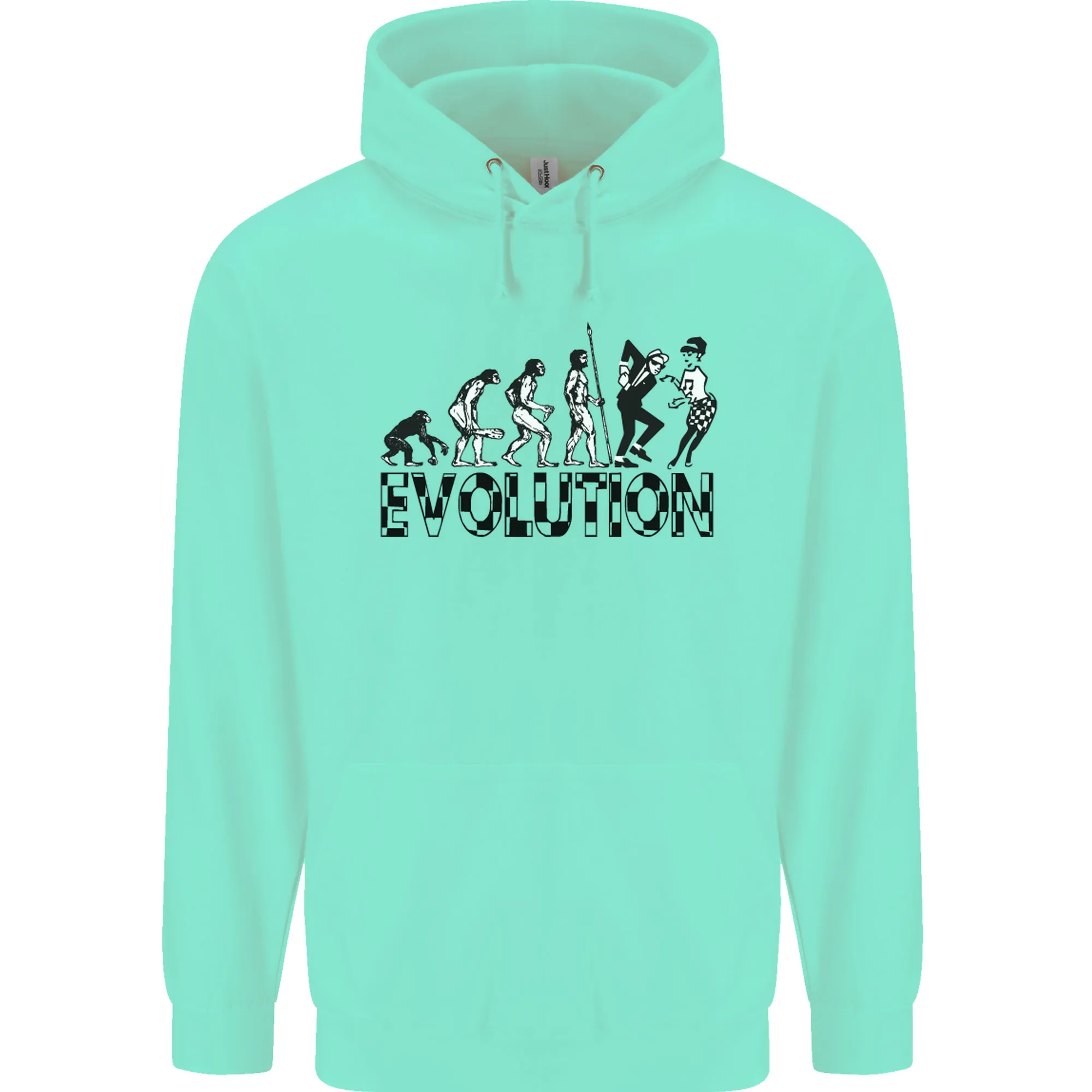 2 Tone Evolution Music 2Tone SKA Mens 80% Cotton Hoodie