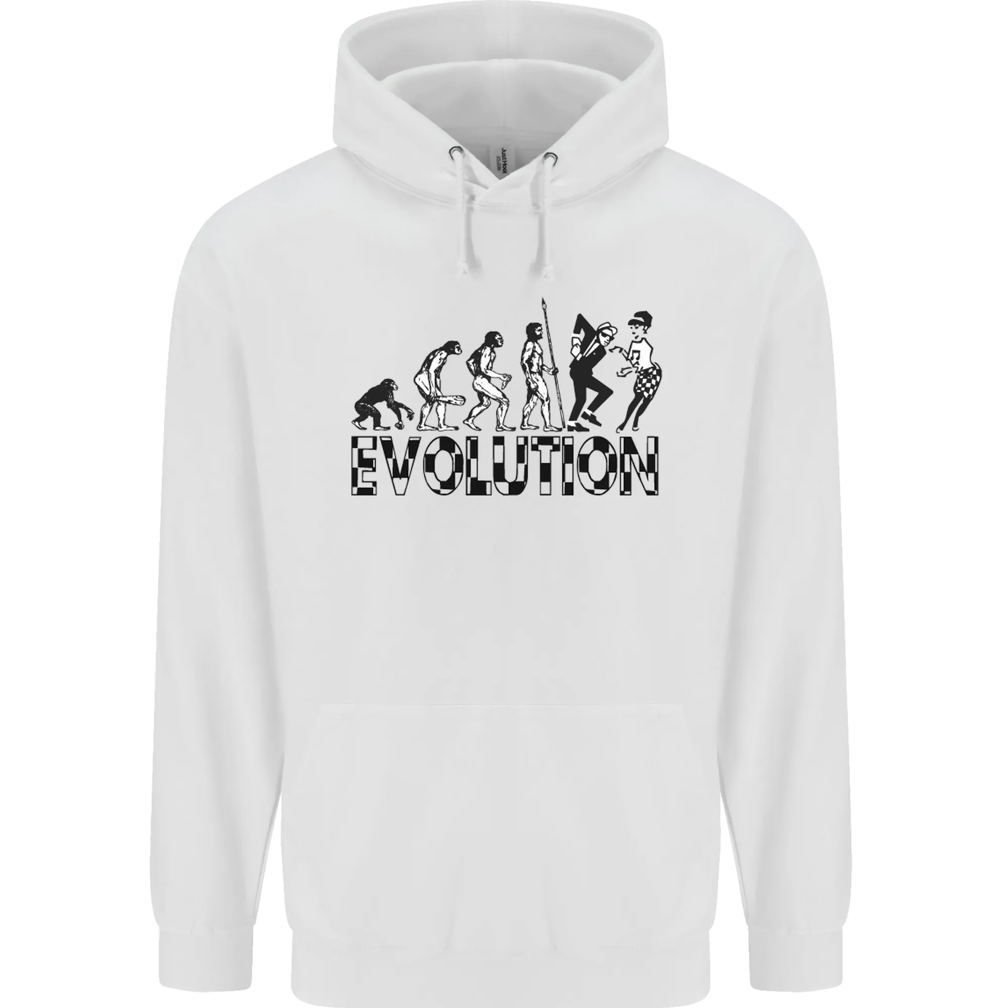 2 Tone Evolution Music 2Tone SKA Mens 80% Cotton Hoodie