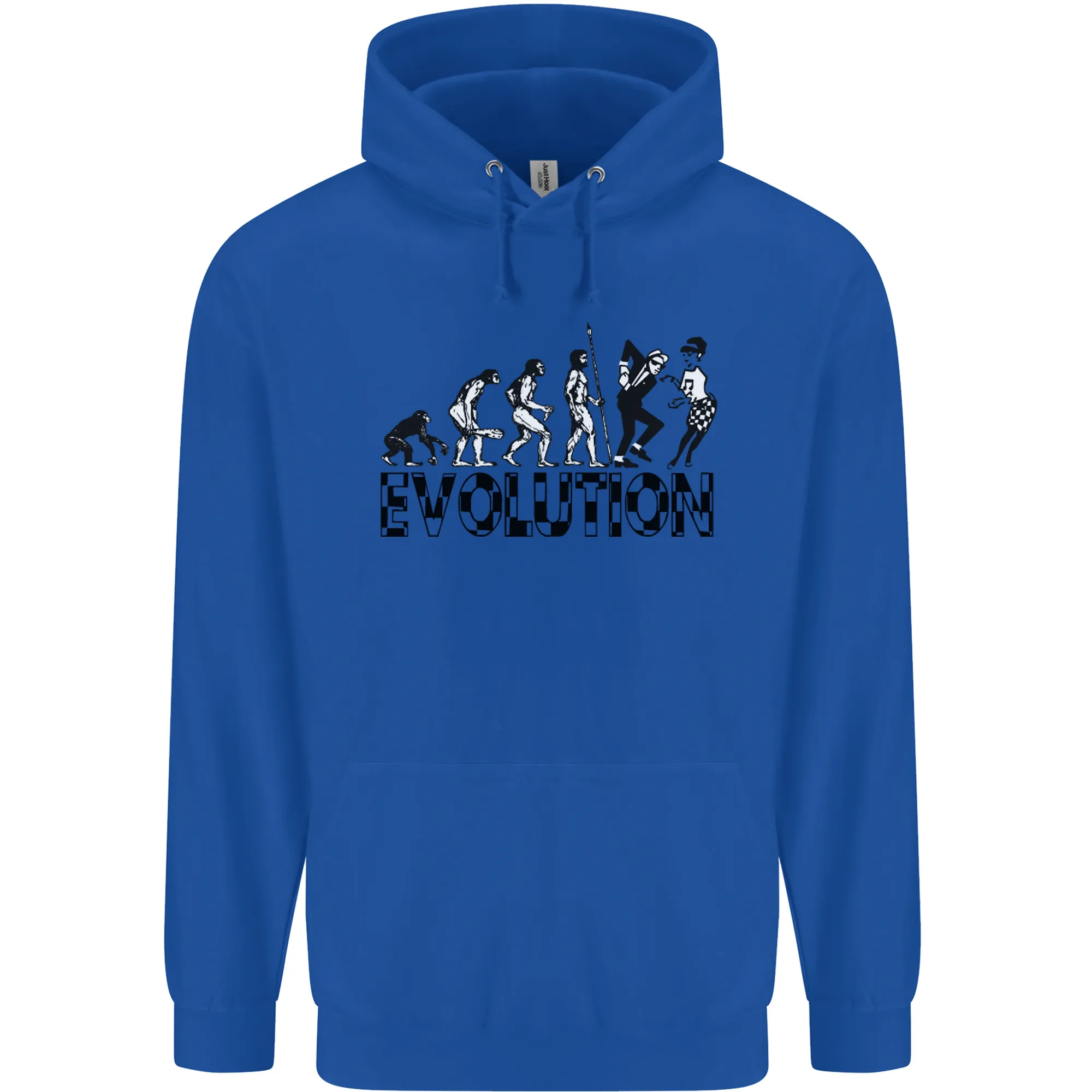 2 Tone Evolution Music 2Tone SKA Mens 80% Cotton Hoodie