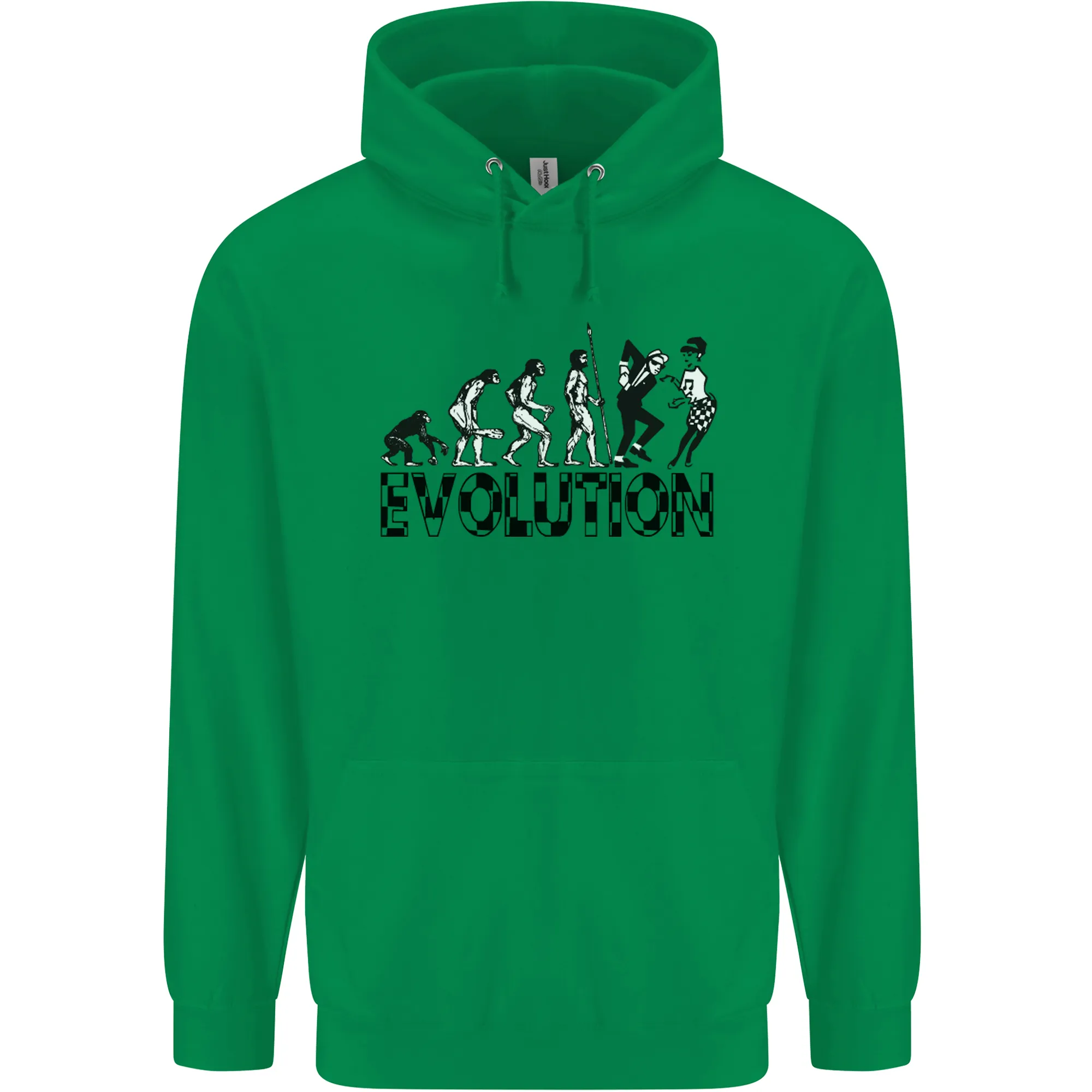 2 Tone Evolution Music 2Tone SKA Mens 80% Cotton Hoodie