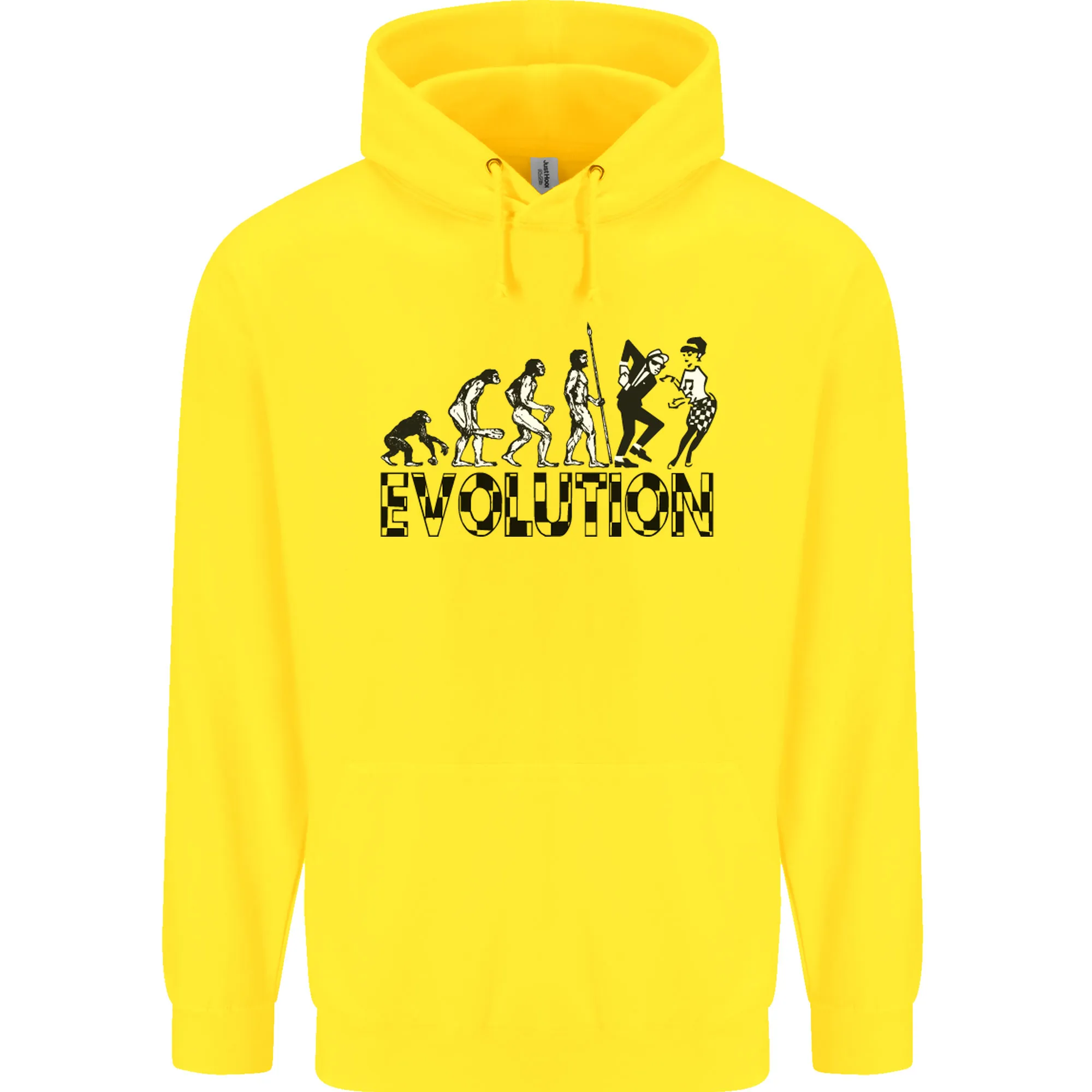 2 Tone Evolution Music 2Tone SKA Mens 80% Cotton Hoodie
