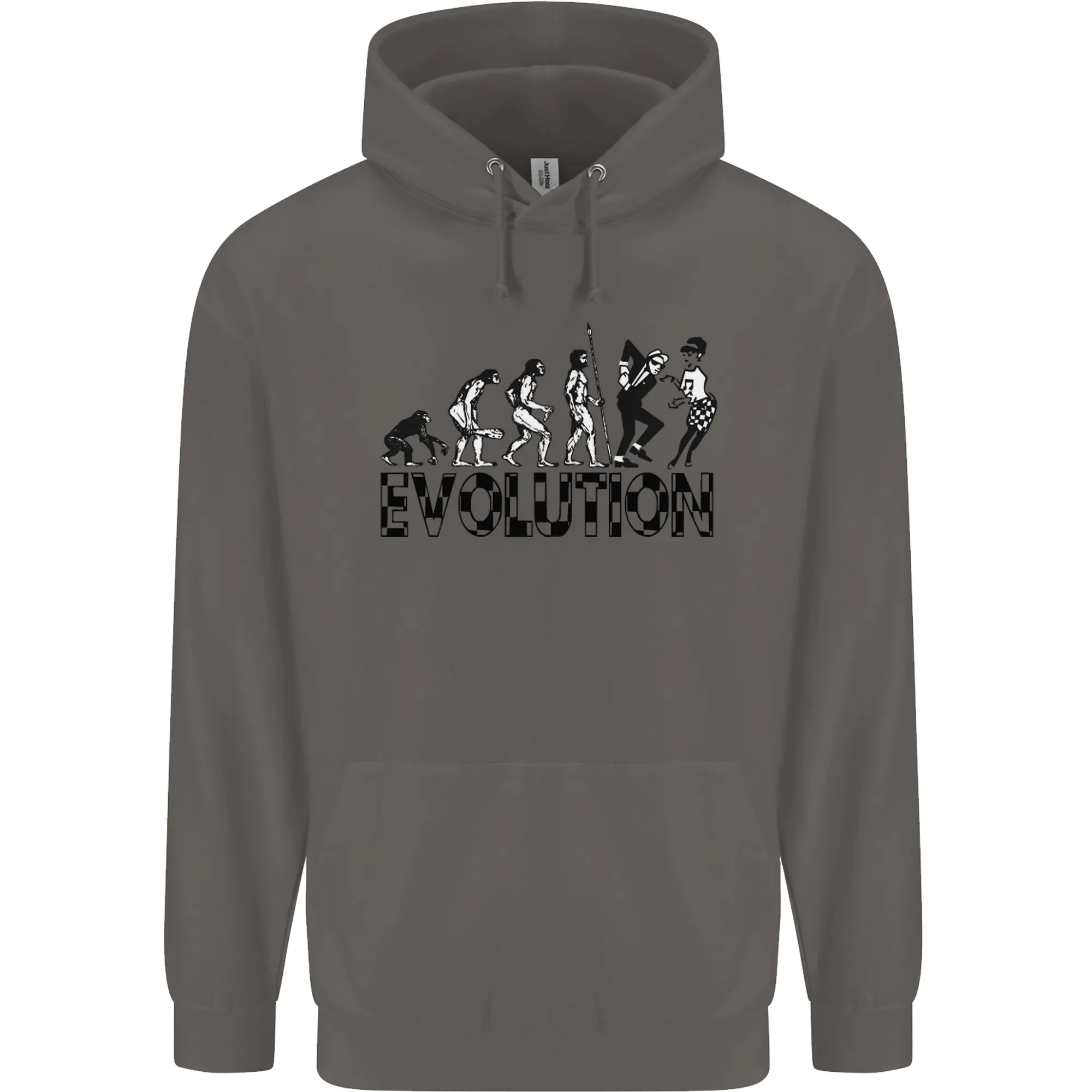 2 Tone Evolution Music 2Tone SKA Mens 80% Cotton Hoodie