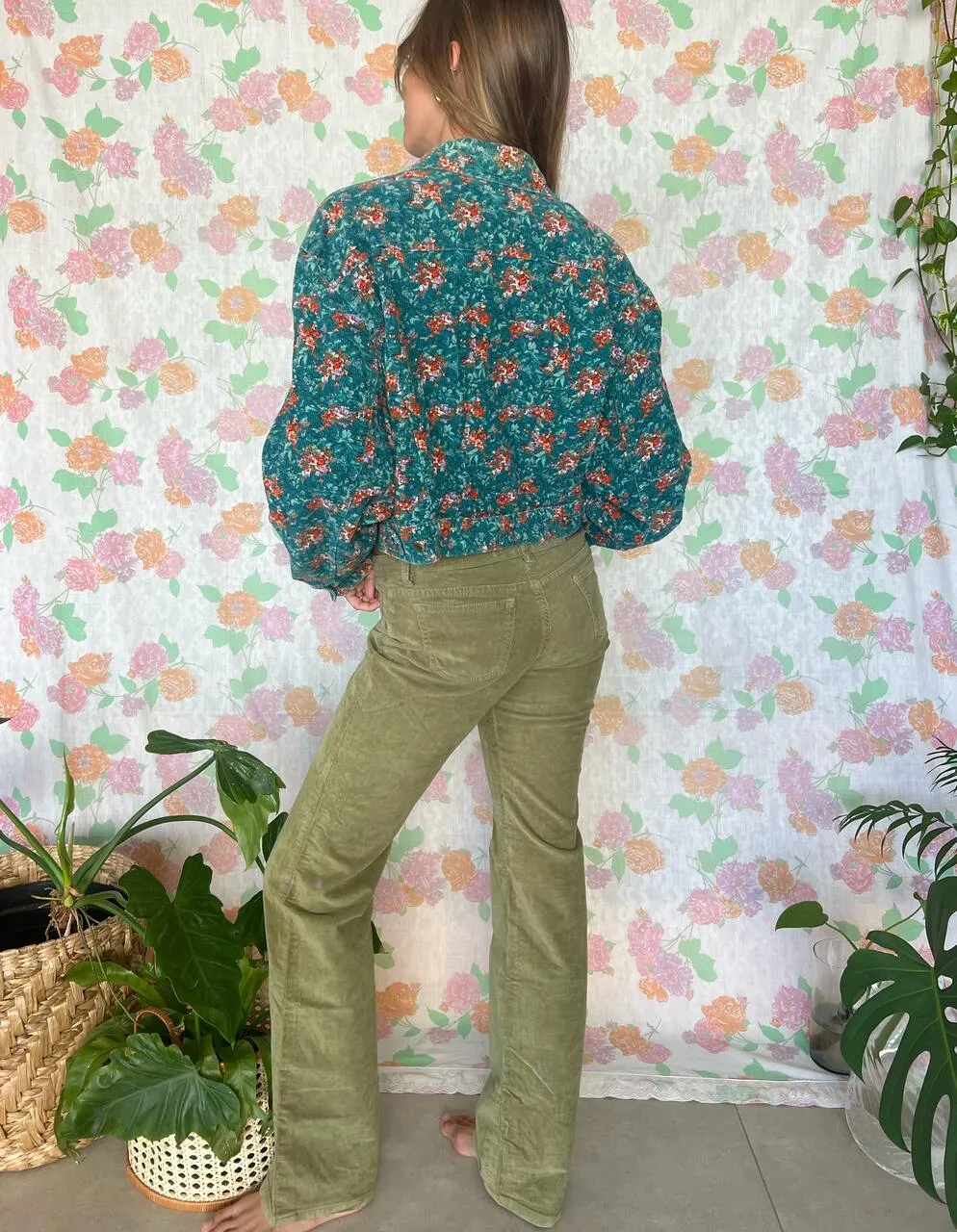 90's Soft Green Corduroy Pants