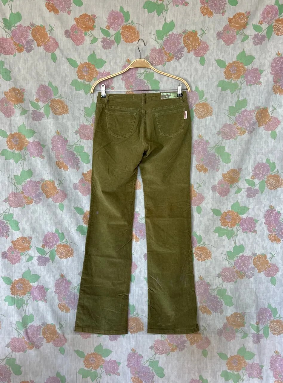 90's Soft Green Corduroy Pants