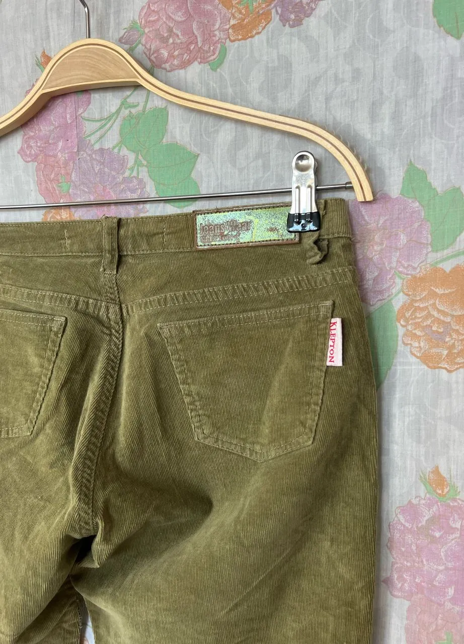 90's Soft Green Corduroy Pants