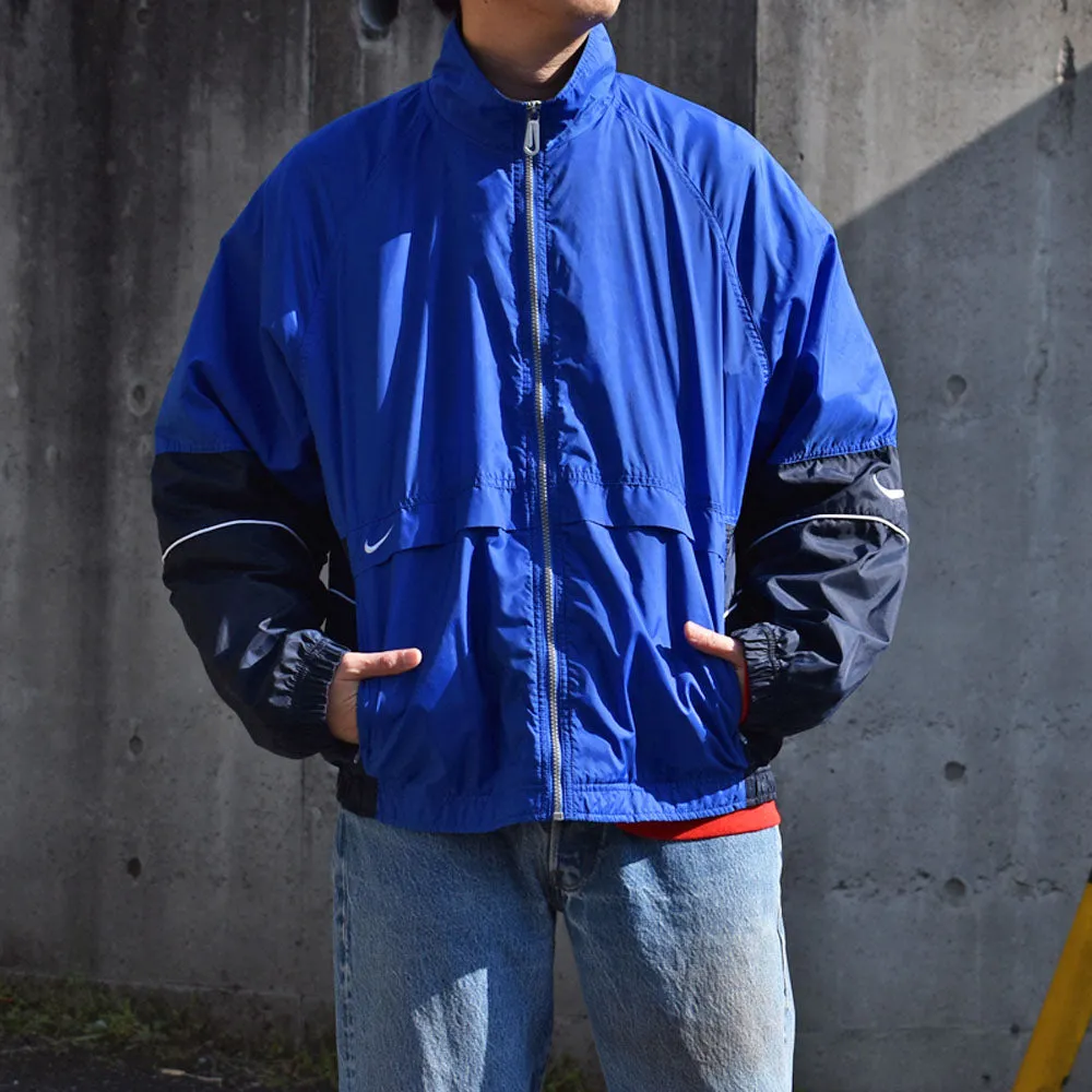 90's　NIKE/ナイキ swoosh 刺繍ロゴ ナイロンジャケット　230322