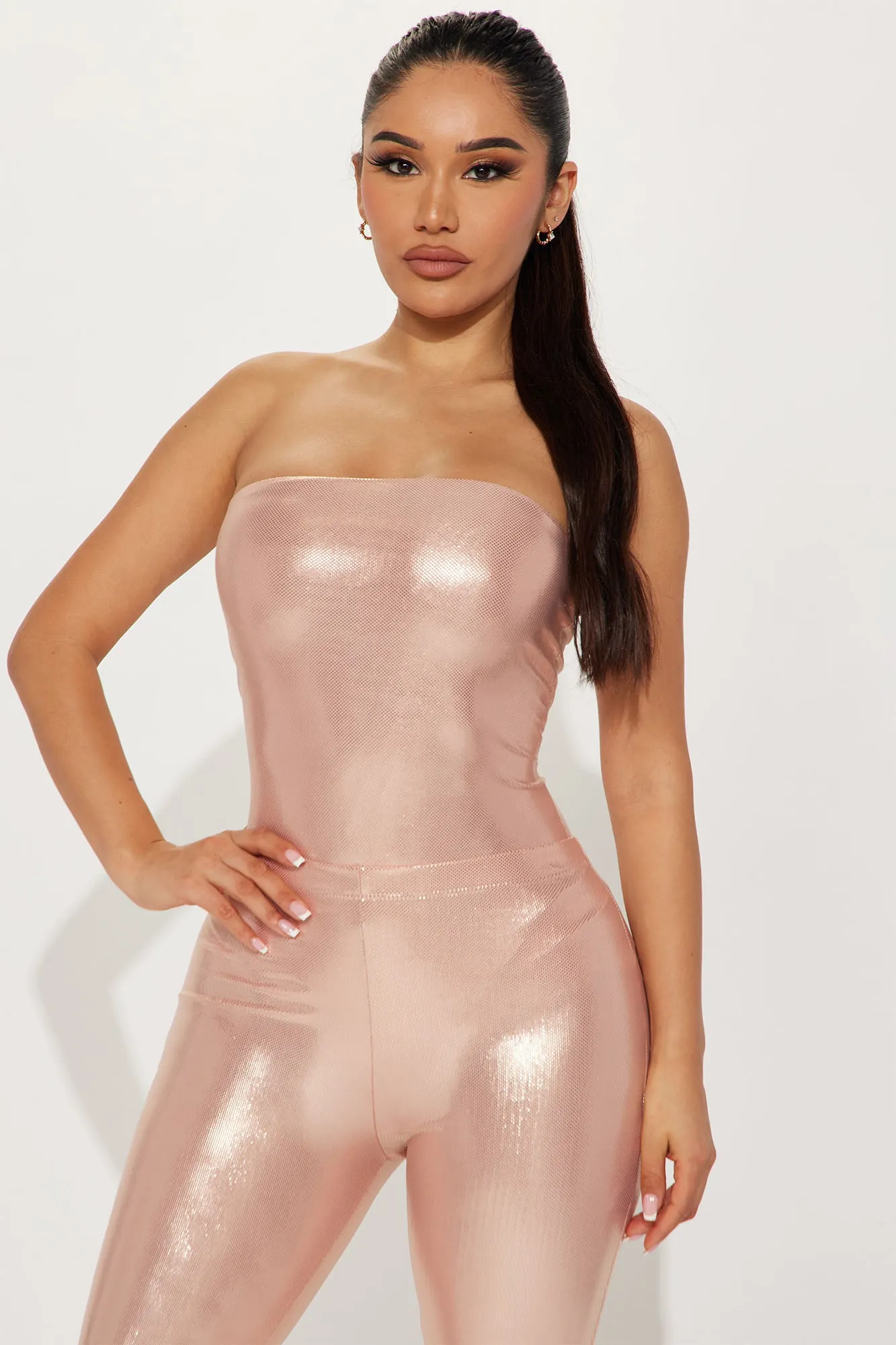 Anitta Shine Pant Set - Rose Gold