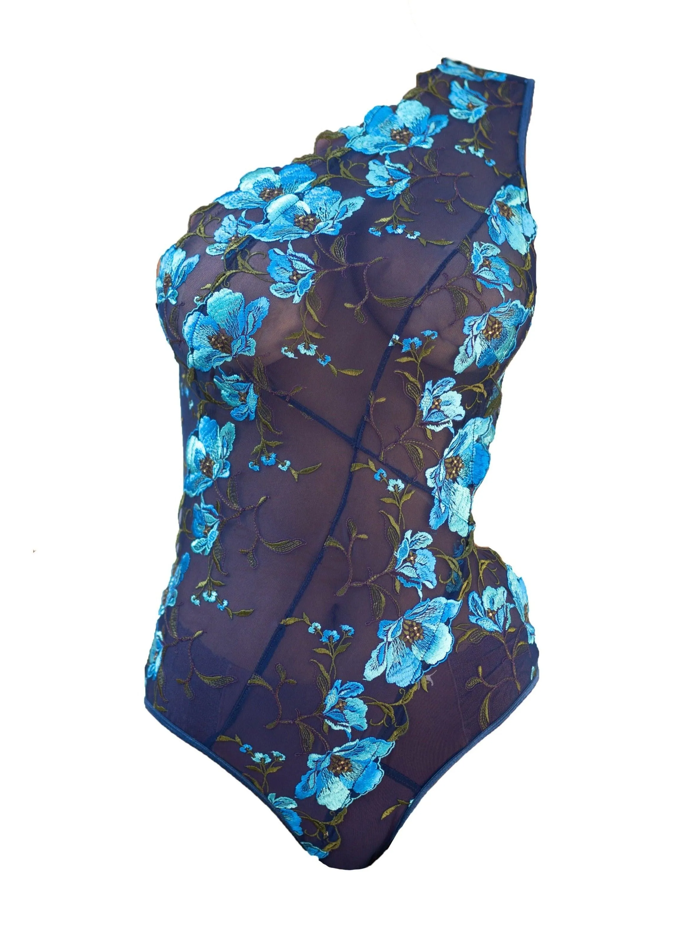 Atlantis Embroidered Tulle Bodysuit