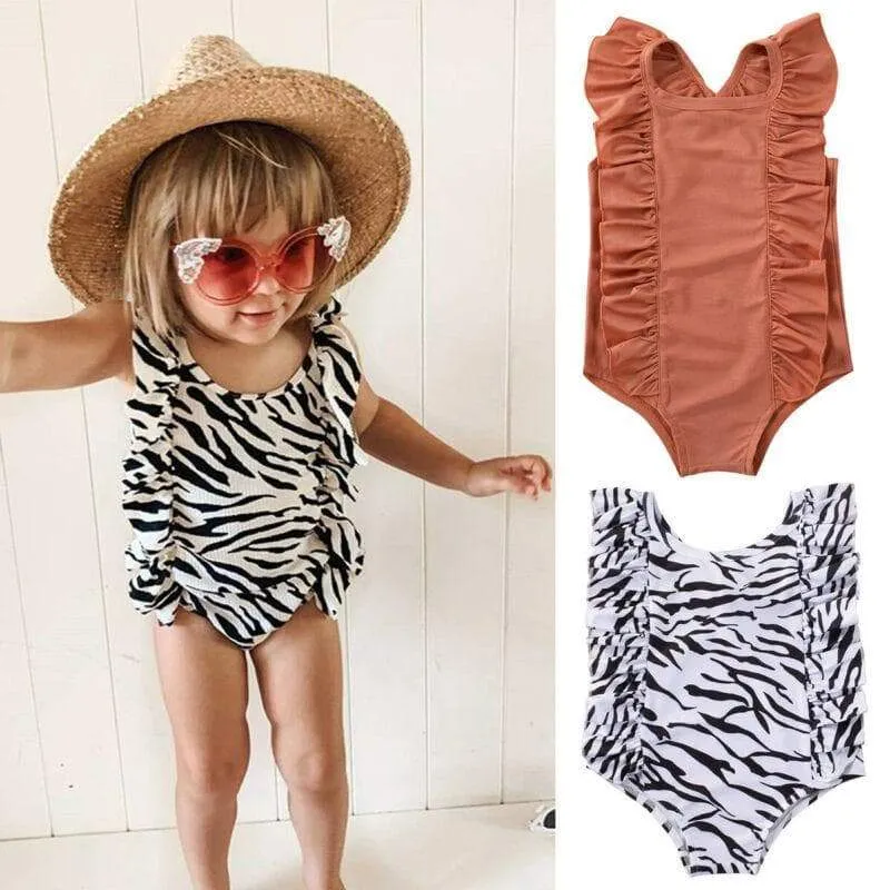 Baby/Toddler Girl's Leopard Print Swimsuit