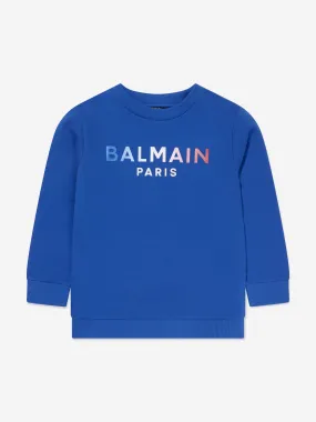Balmain Boys Logo Print Sweatshirt