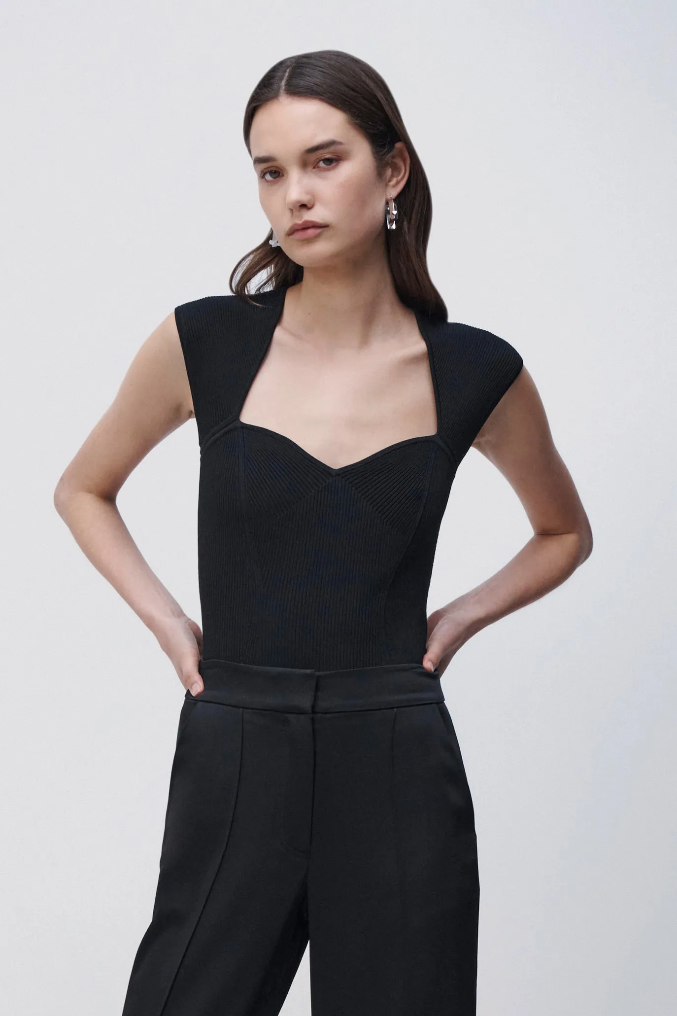 Barbara Compact Rib Bodysuit