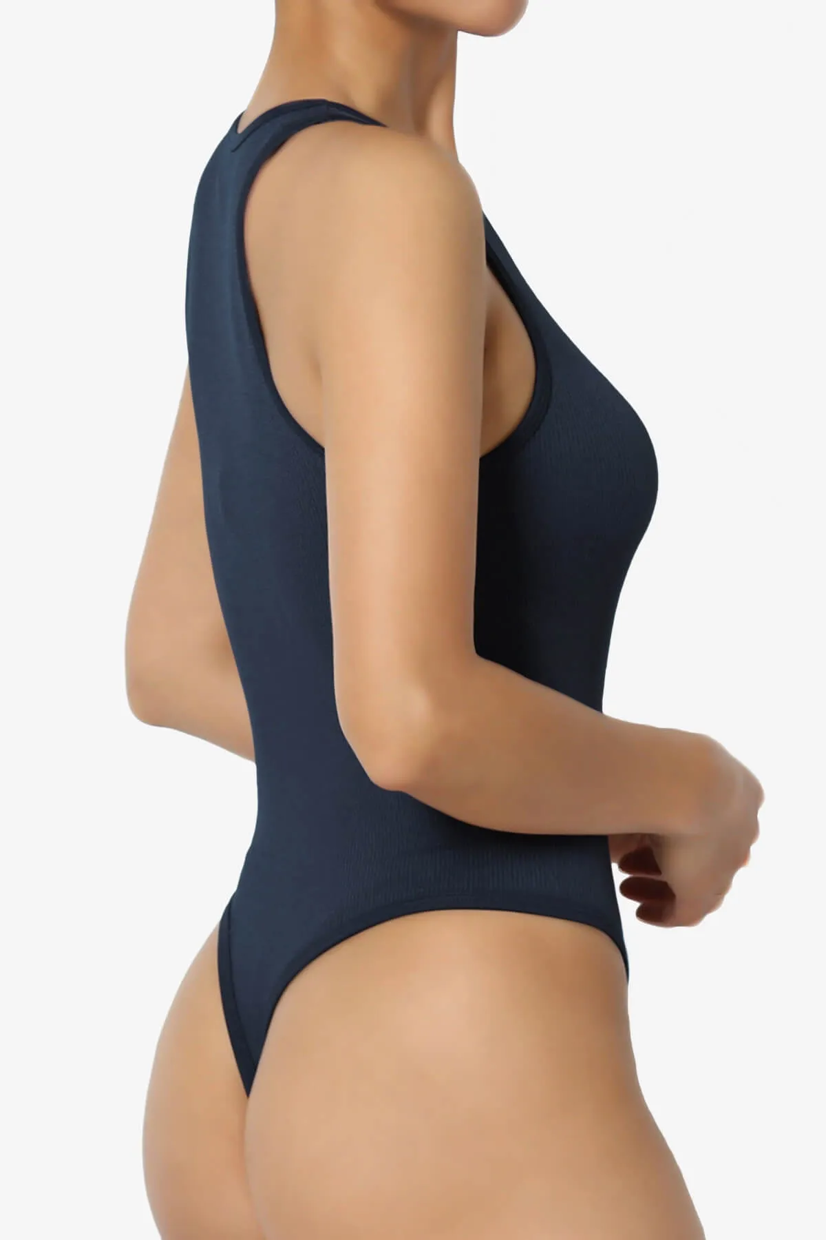 Belinda Ribbed Tank Thong Bodysuit