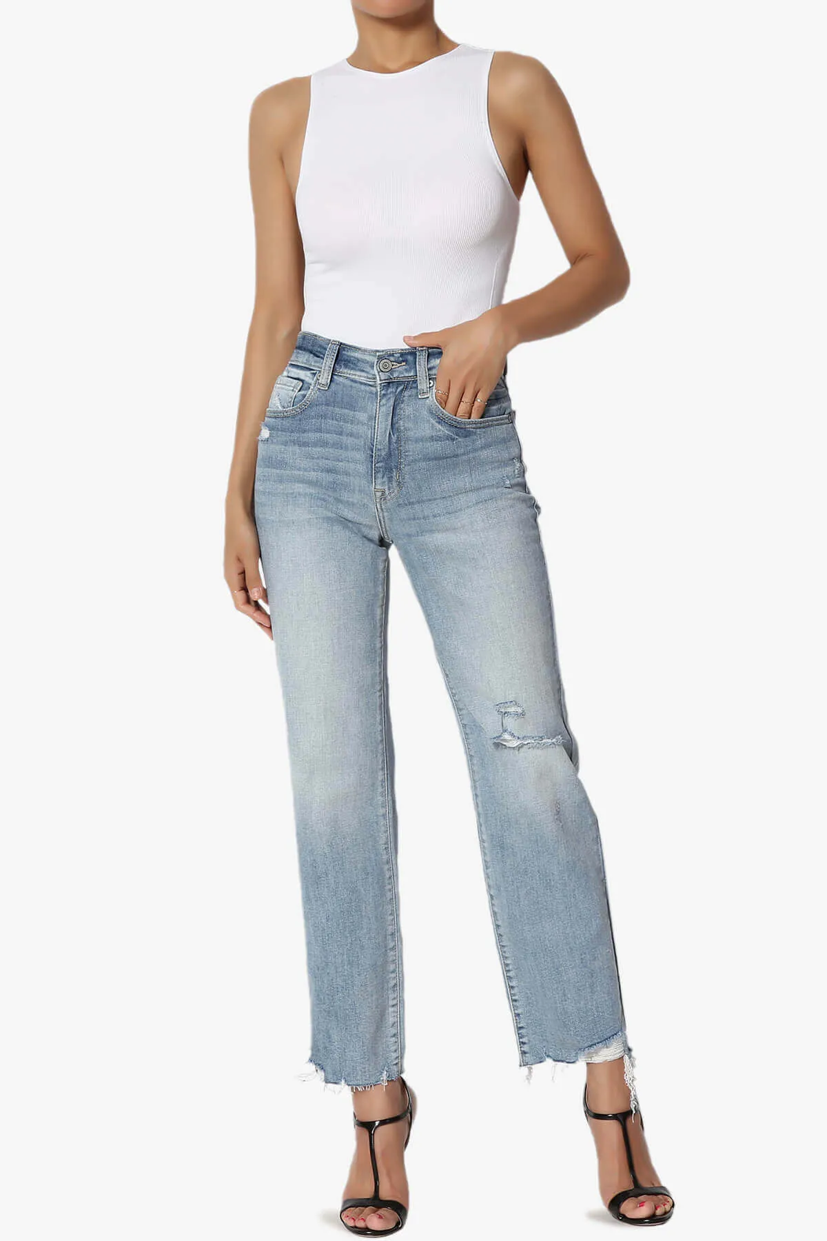Belinda Ribbed Tank Thong Bodysuit