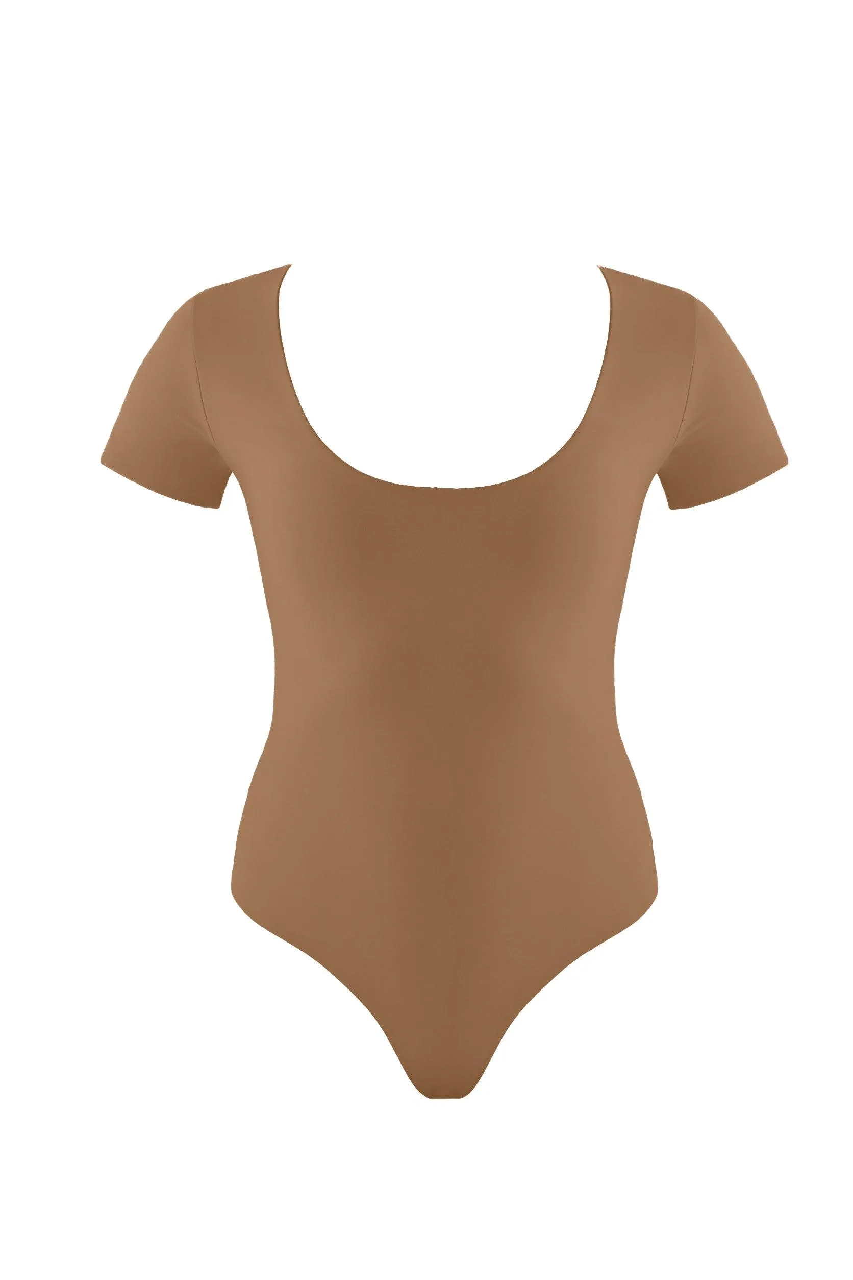 Britt Black/Camel Reversible Bodysuit