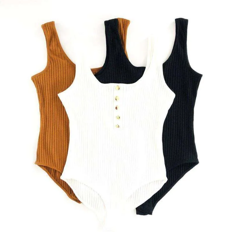 Button Detail Bodysuit