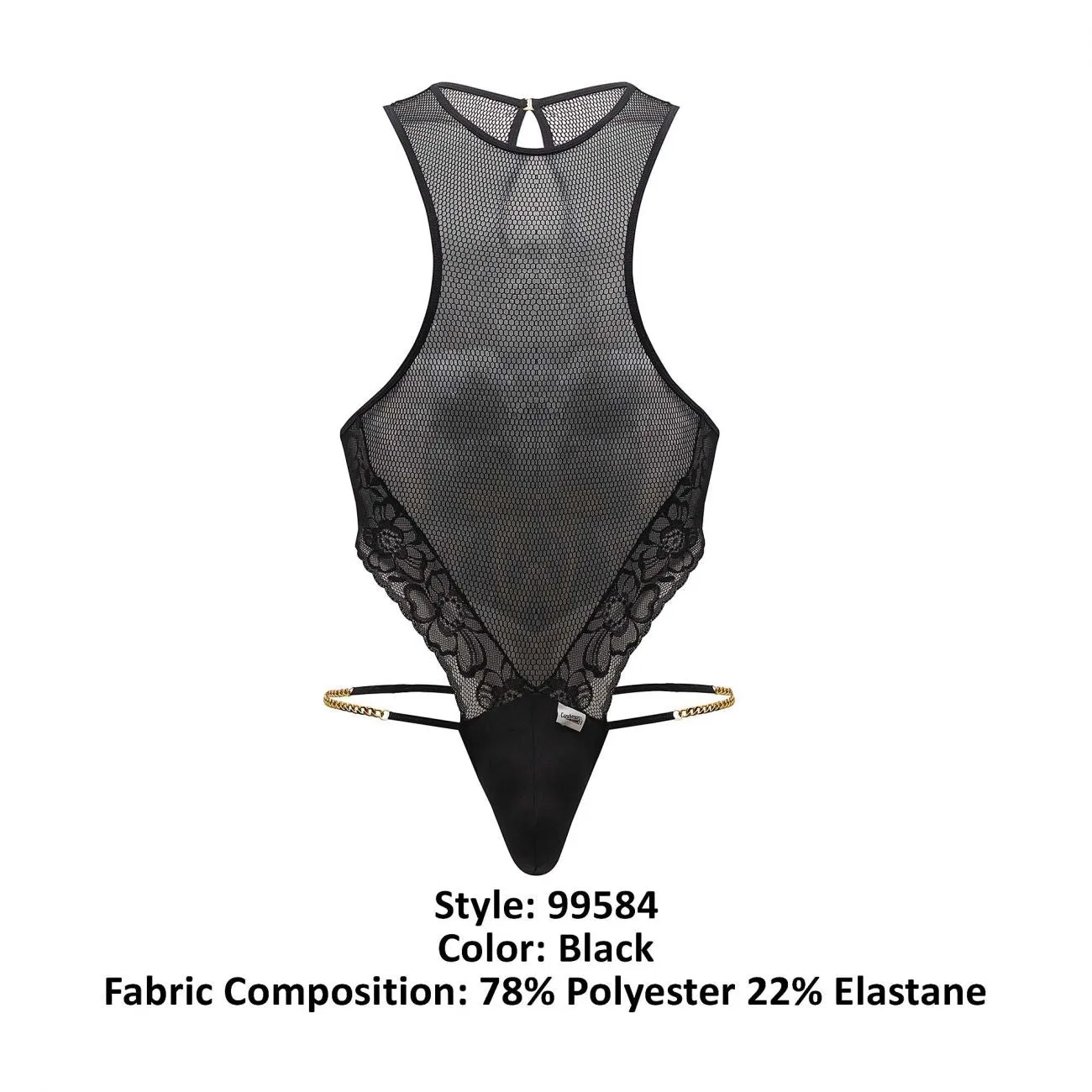 CandyMan Mesh-Lace Bodysuit
