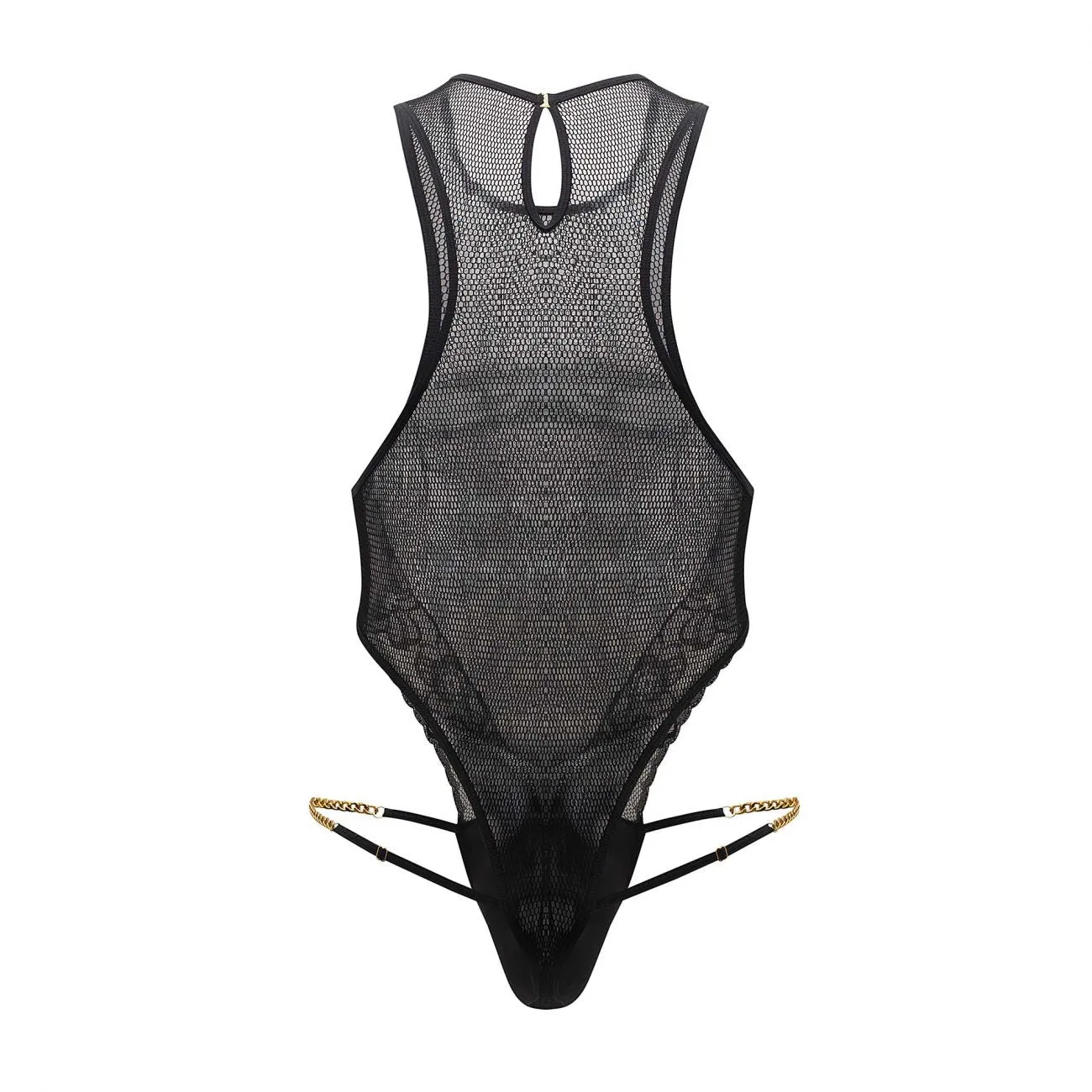 CandyMan Mesh-Lace Bodysuit