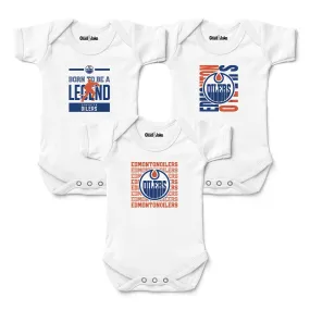Edmonton Oilers 3-Pack Bodysuits