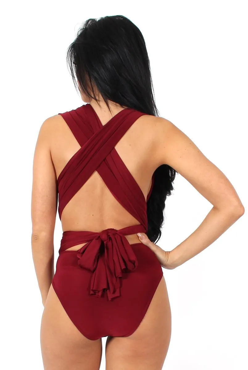 Emi Wine Multiway Bodysuit