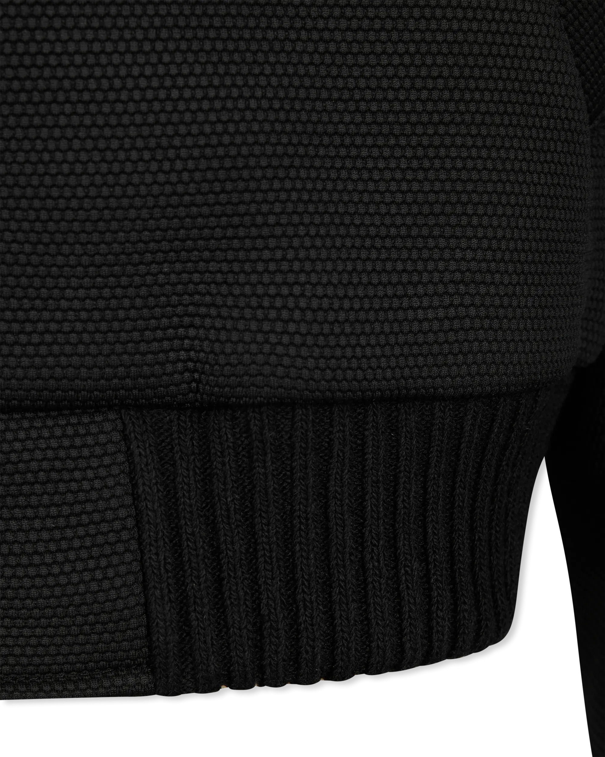 Evidence Honeycomb-Effect Knit Bomber Jacket