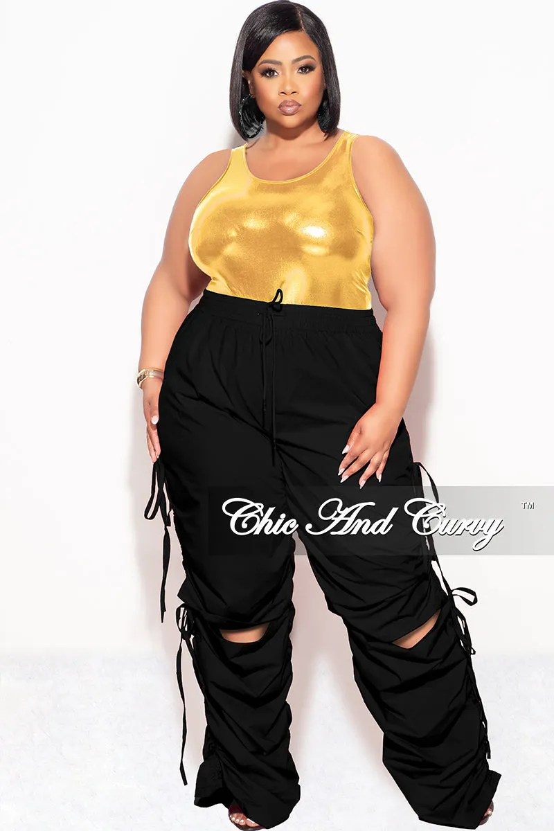 Final Sale Plus Size Bodysuit in Gold/Black