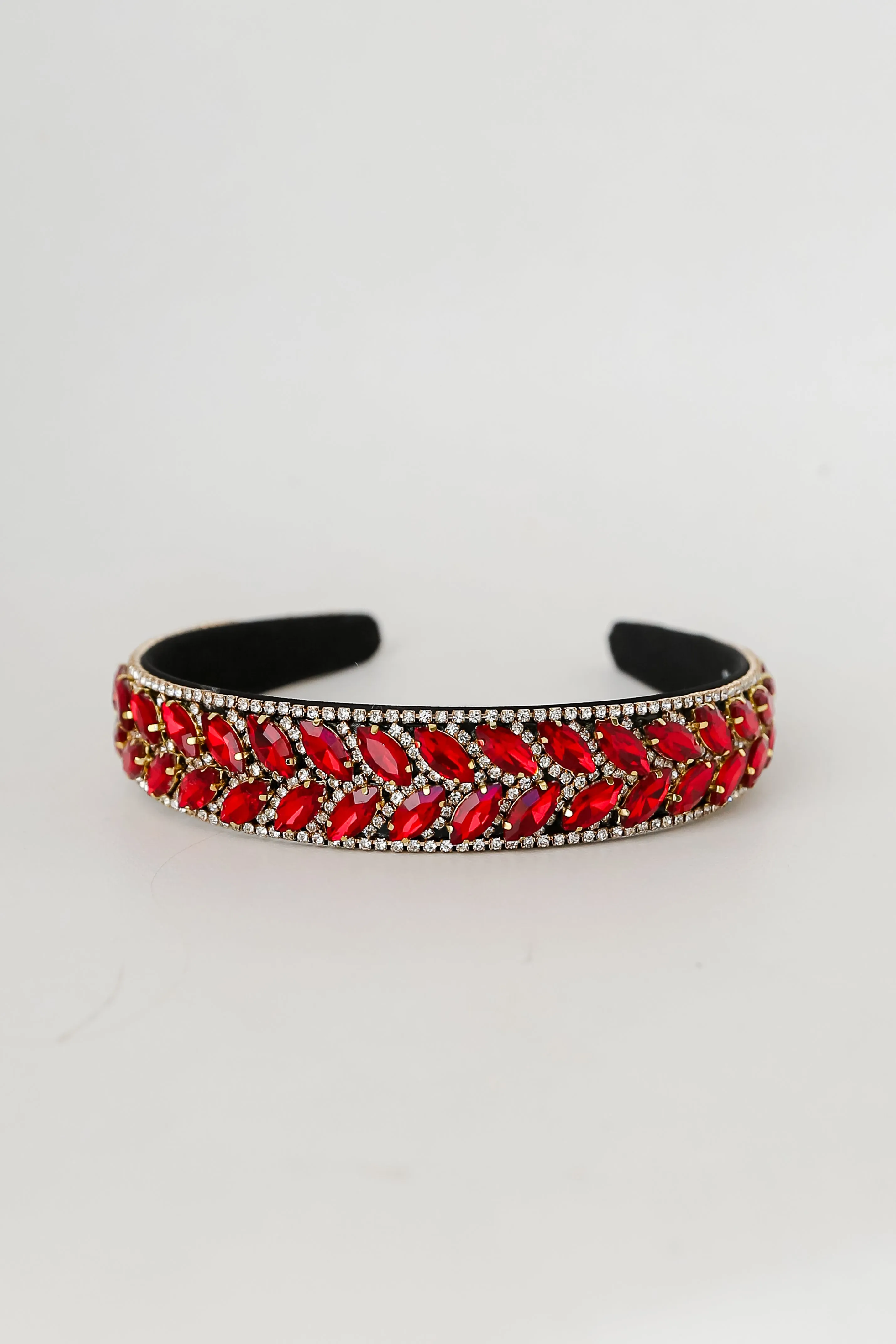 FINAL SALE - Tis The Season Red Gemstone Headband
