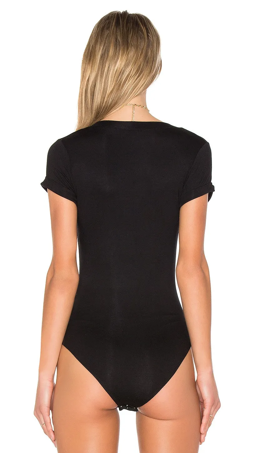 Free People Me Oh My Bodysuit Black