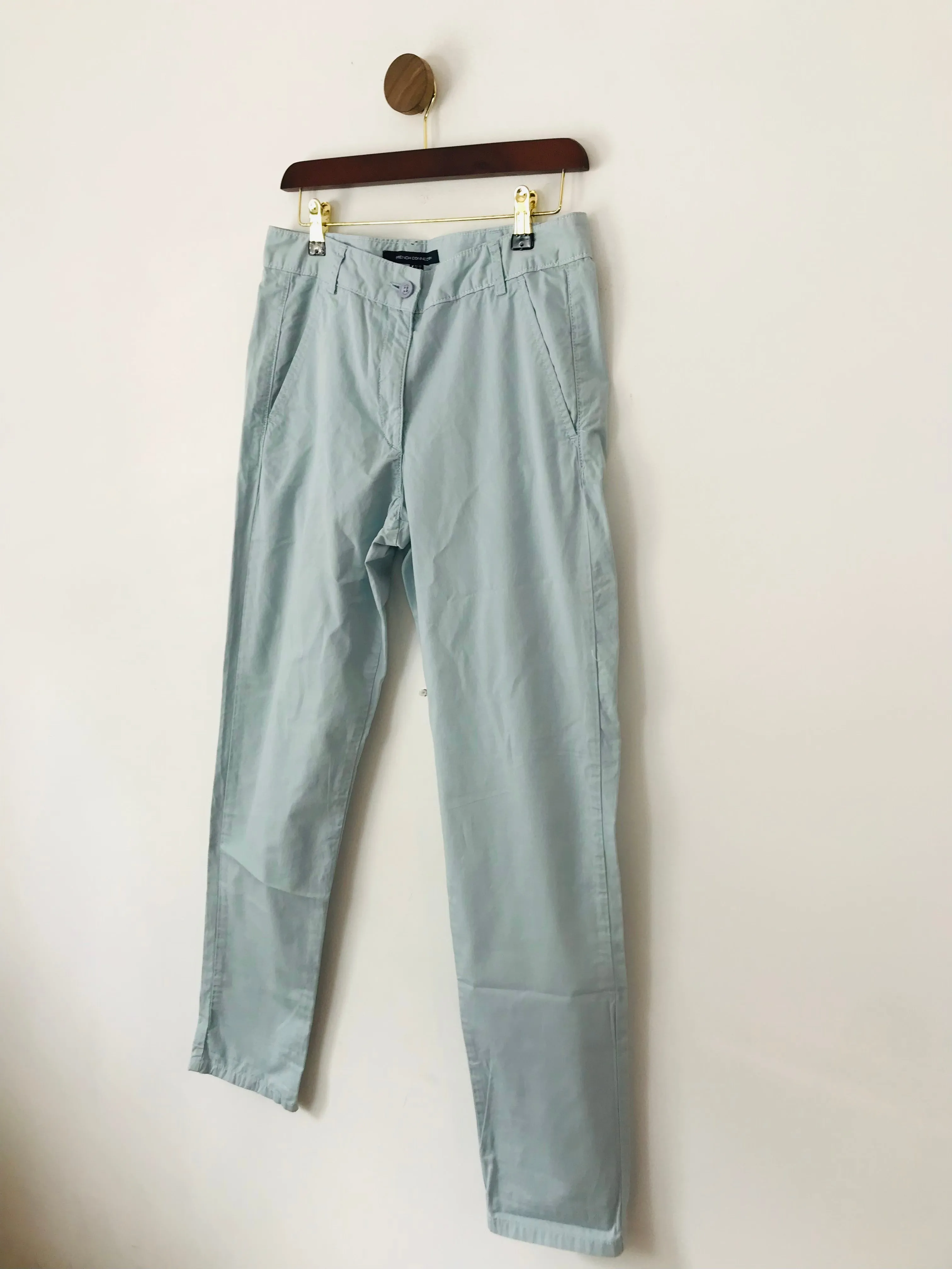 French Connection Women's Cotton Slim Chinos Trousers | UK8 | Blue