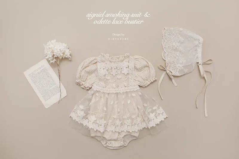 HI BYEBEBE~Cream/Gold Sparkle Romper