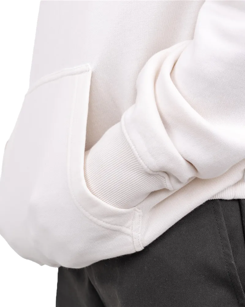 Icon Washed Hoodie in Ecru