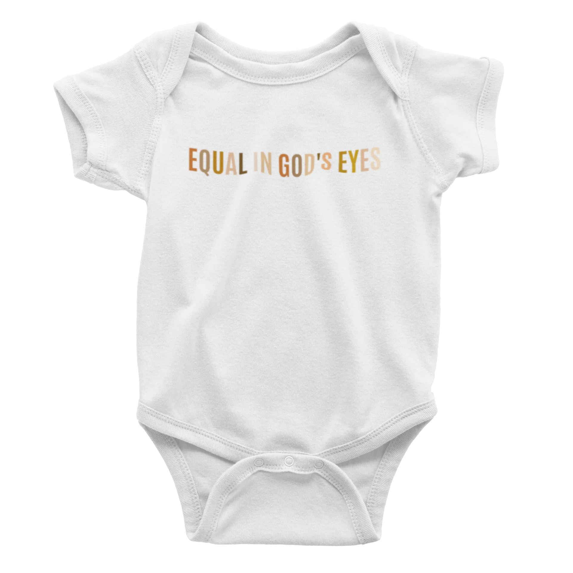 Infant Equal In God’s Eyes Black Multicolor - Bodysuit