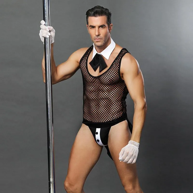 JSY Sexy Erotic Costume Cosplay Anzug Kellner