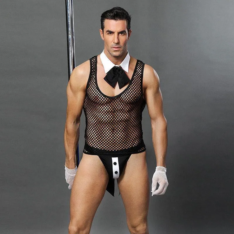 JSY Sexy Erotic Costume Cosplay Anzug Kellner