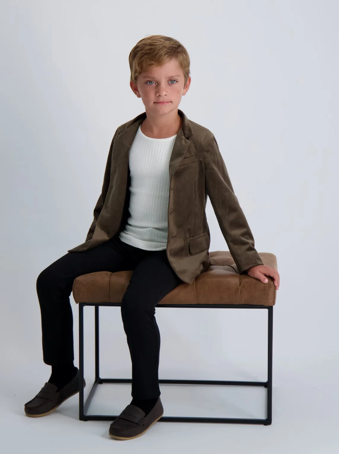Kids Knit Ribbed Sweater