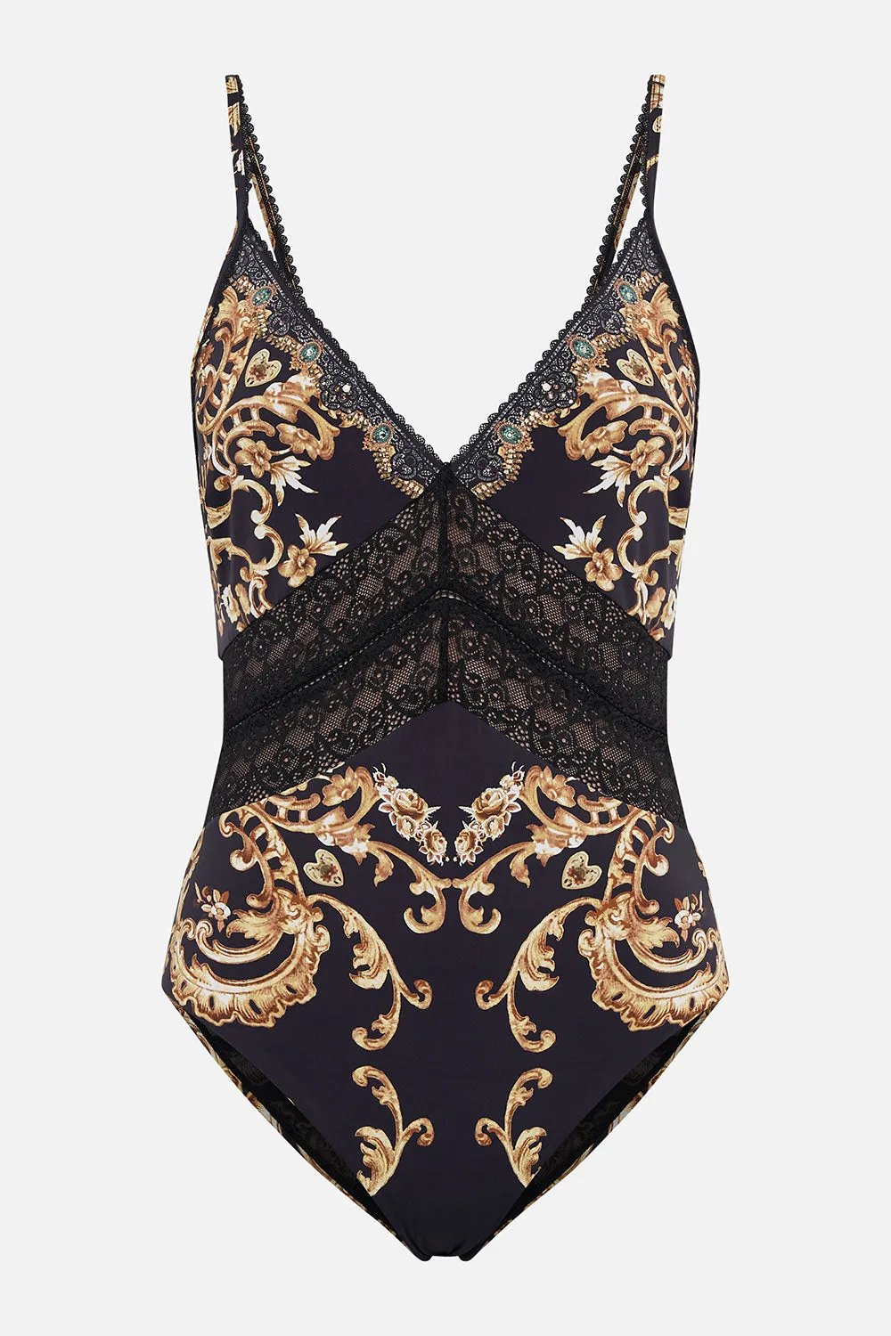 LACE INSERT BODYSUIT DANCE WITH DUENDE