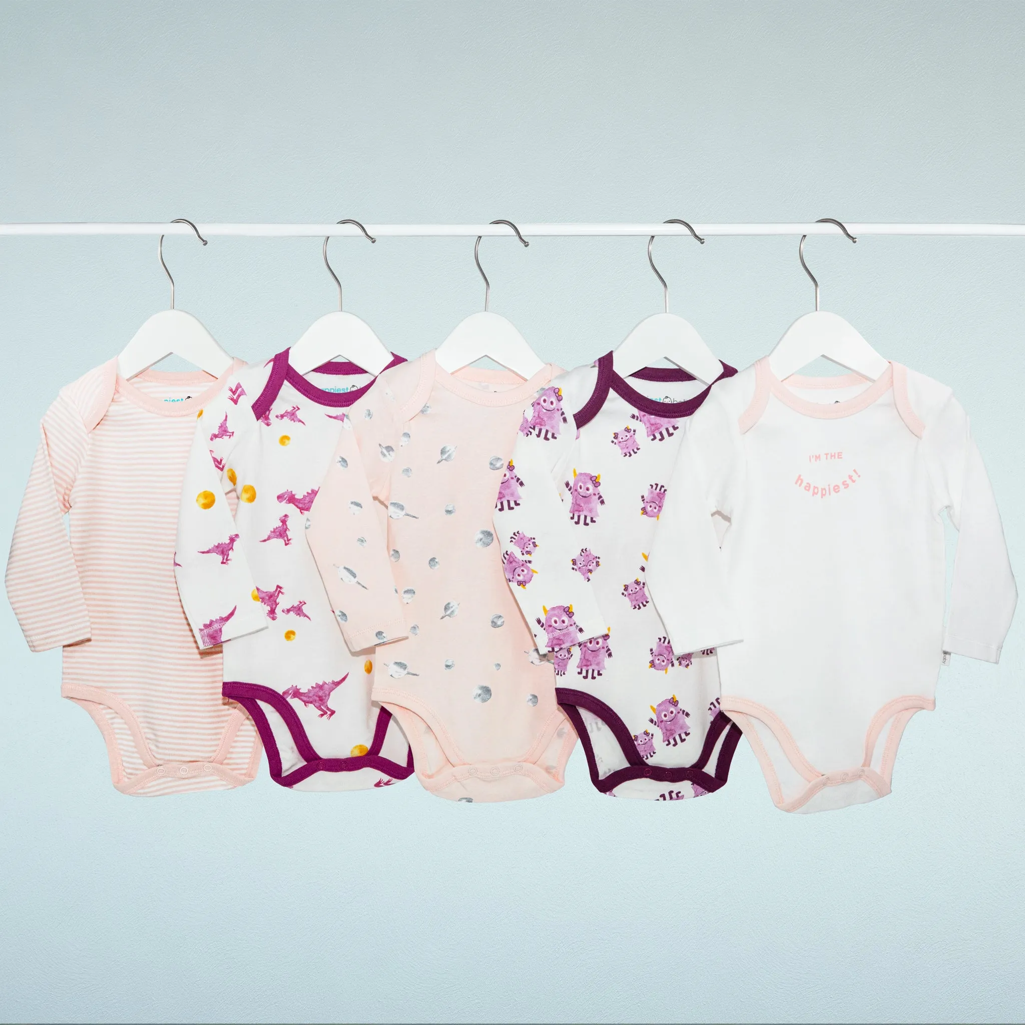 Long-Sleeve Baby Bodysuit Bundle
