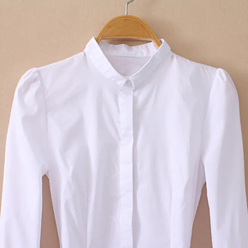 Long Sleeve White Blouse Bodysuit