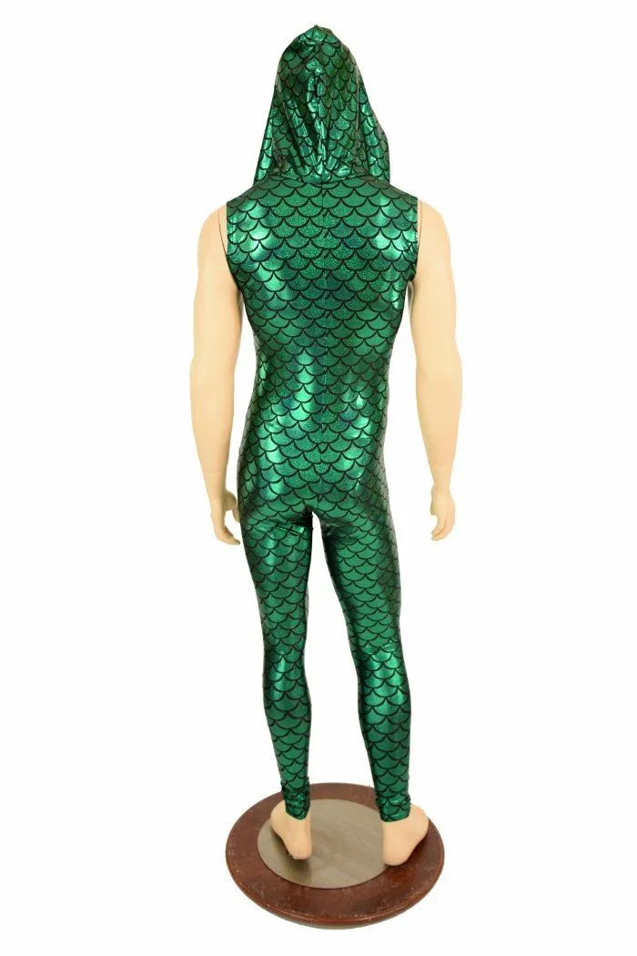 Mens Green Dragon Scale Catsuit