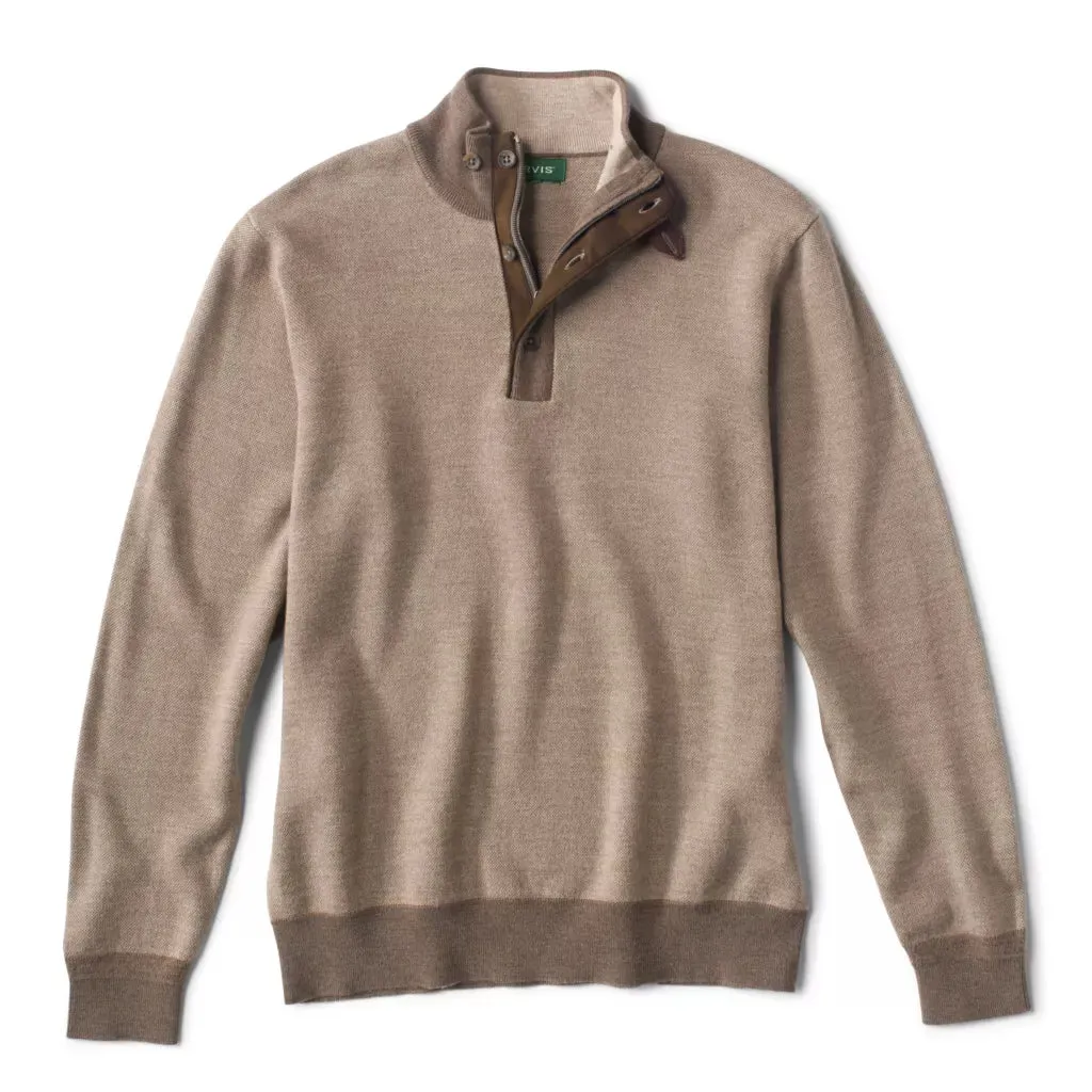 Men's Modern Brown Button Up Jumper | Ideal for Autumn/Winter
