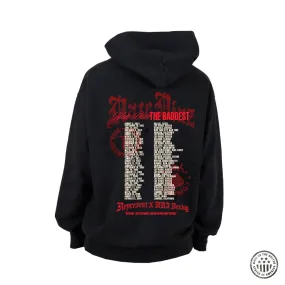 NATE DIAZ WORLD TOUR 7/6/24 Premium USA MADE Heavy Hoodie [BLACK] THE BADDEST CAPSULE