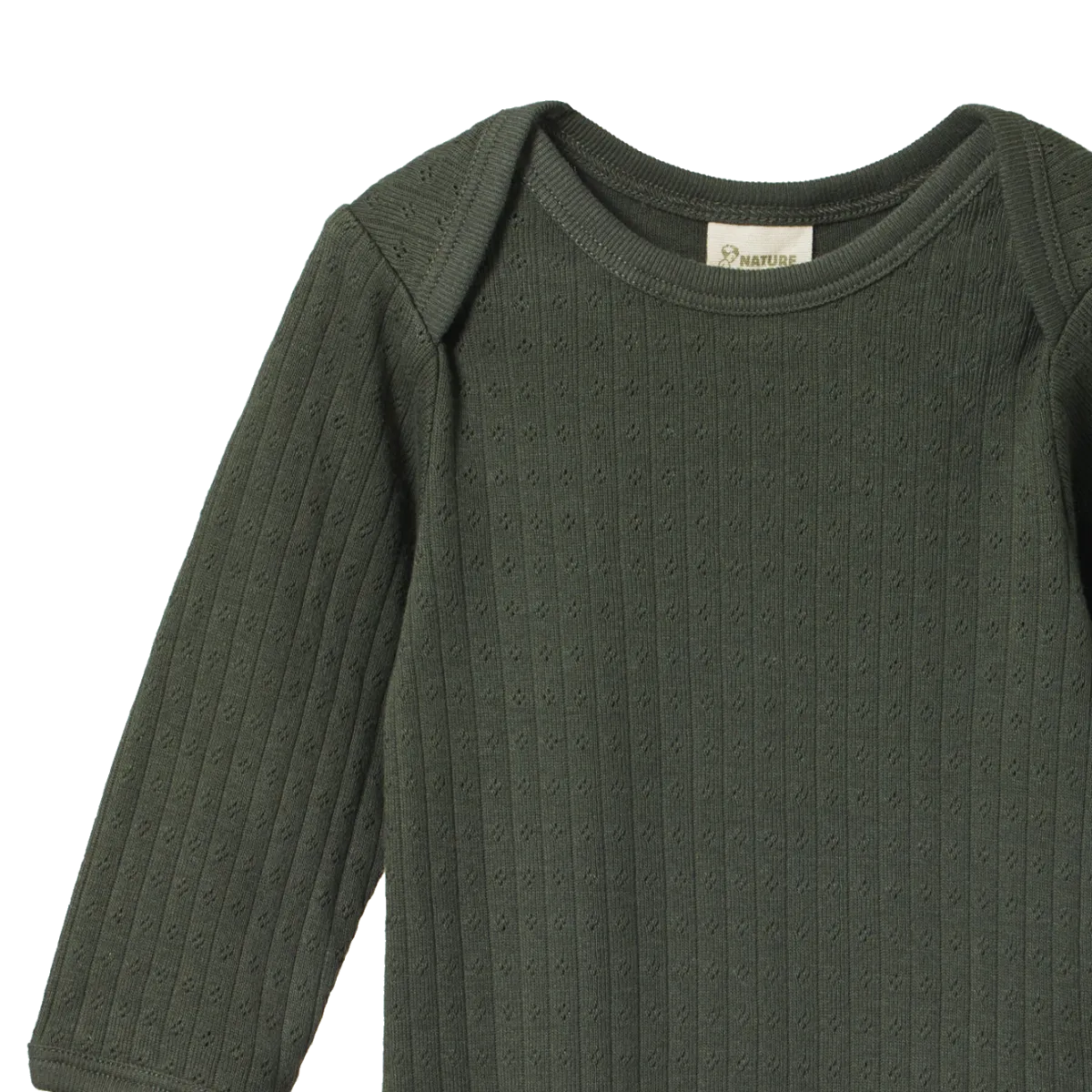 Nature Baby L/S Pointelle Bodysuit Thyme