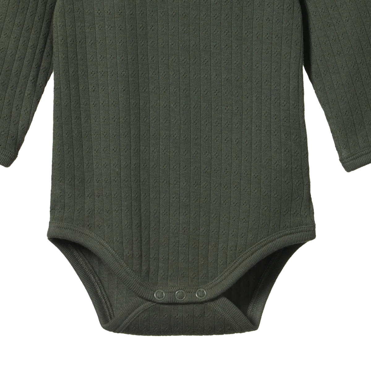 Nature Baby L/S Pointelle Bodysuit Thyme