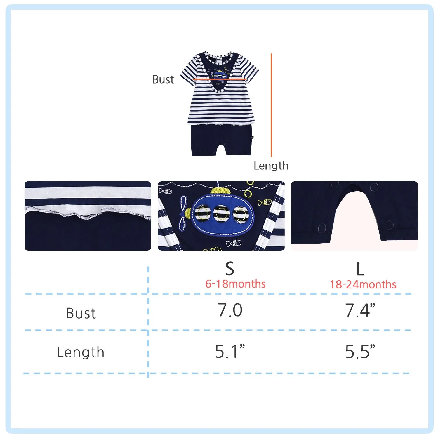 Ocean County Baby Bodysuit