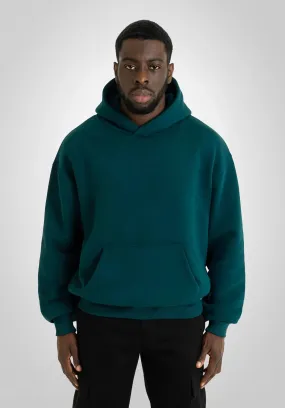 Oversize Hoodie -  Dark Pine Green