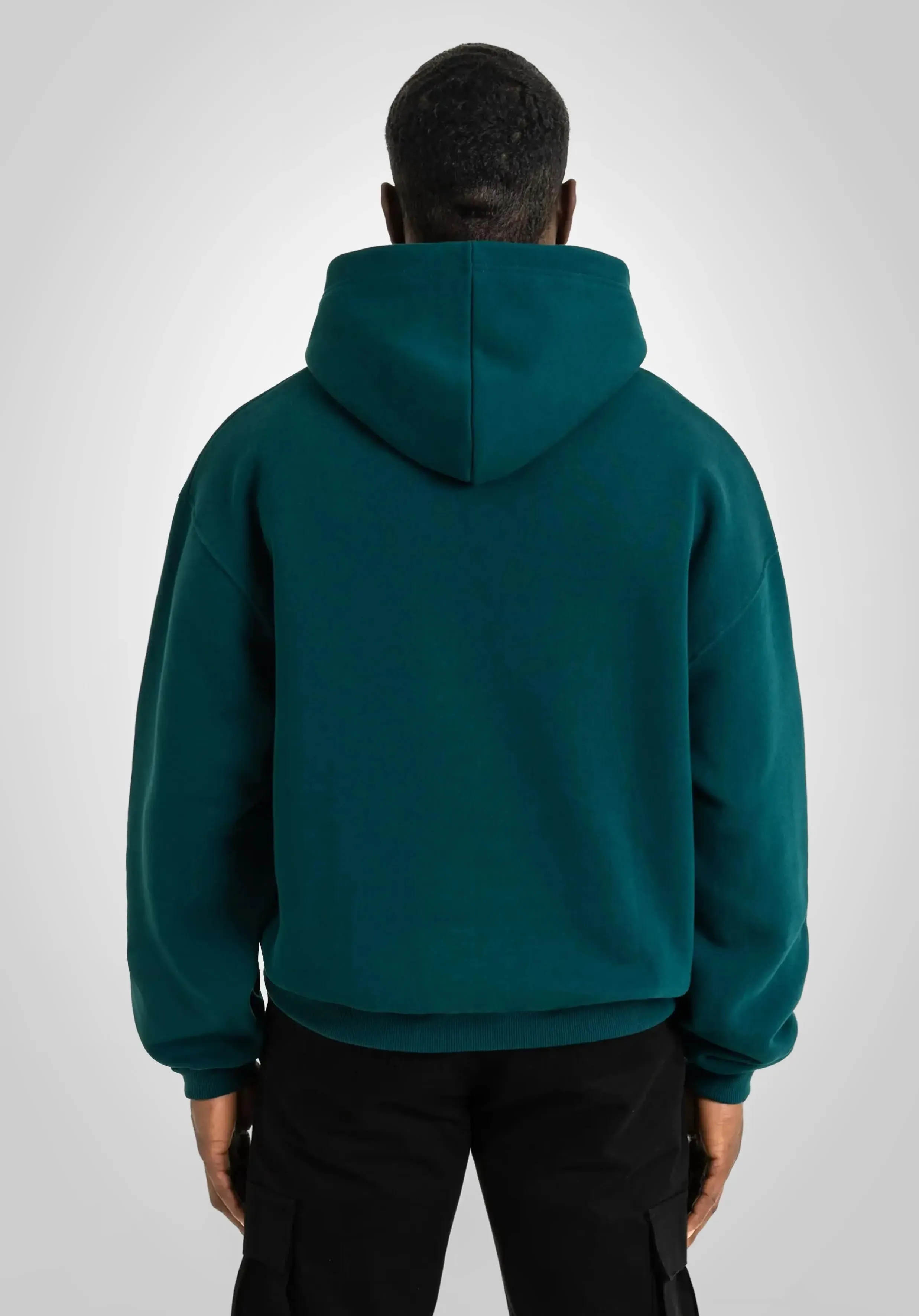 Oversize Hoodie -  Dark Pine Green