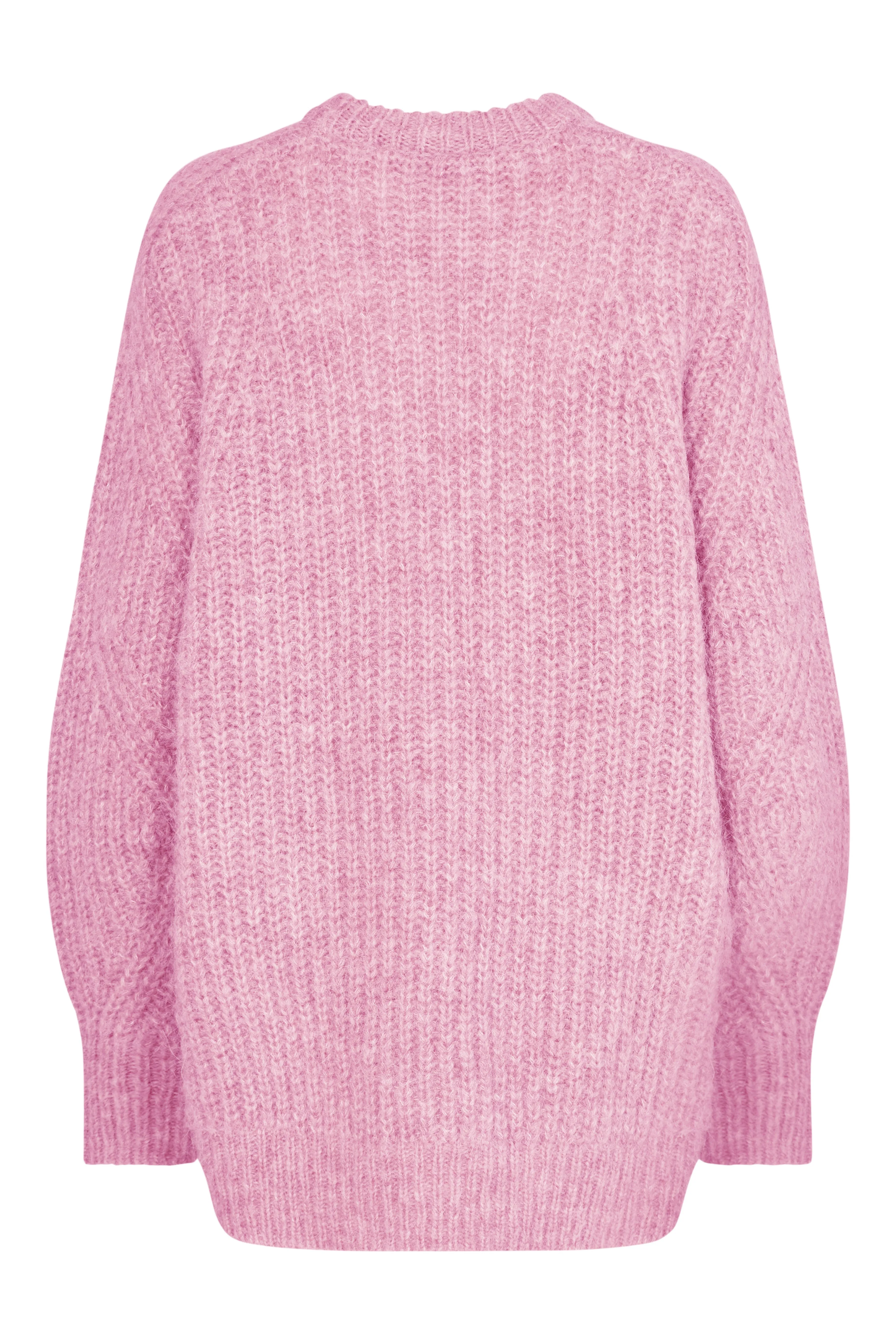 Oversized Knit Jumper - Lilac Sachet