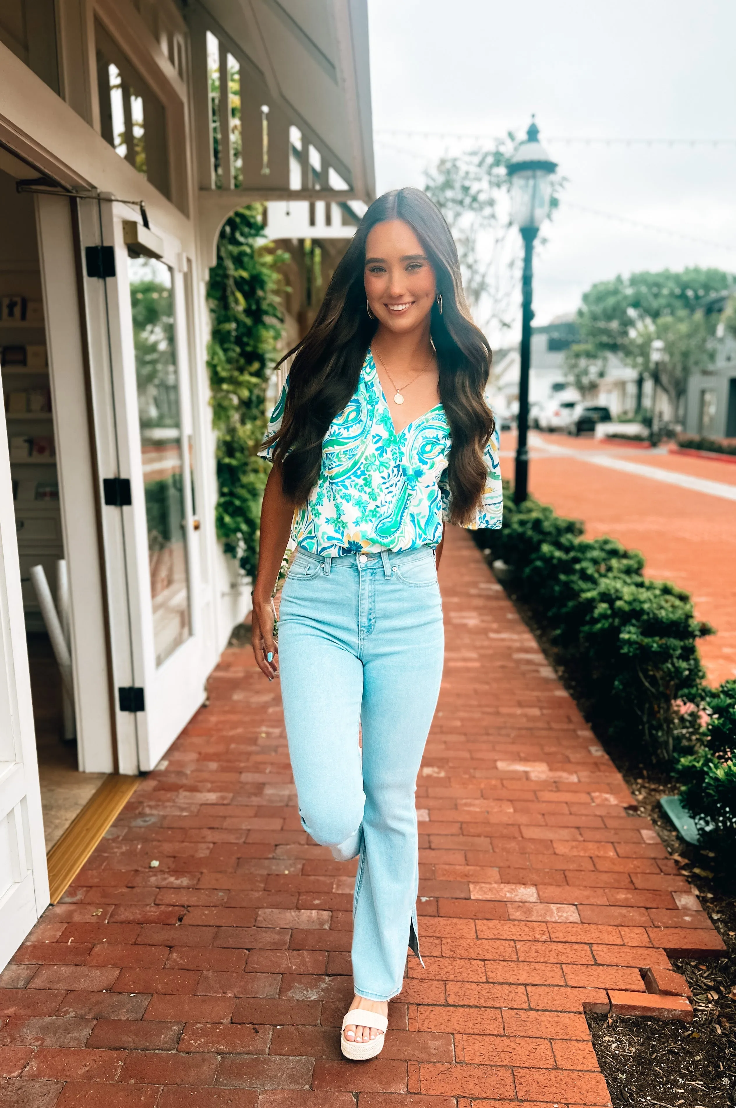 Paisley Print Bodysuit