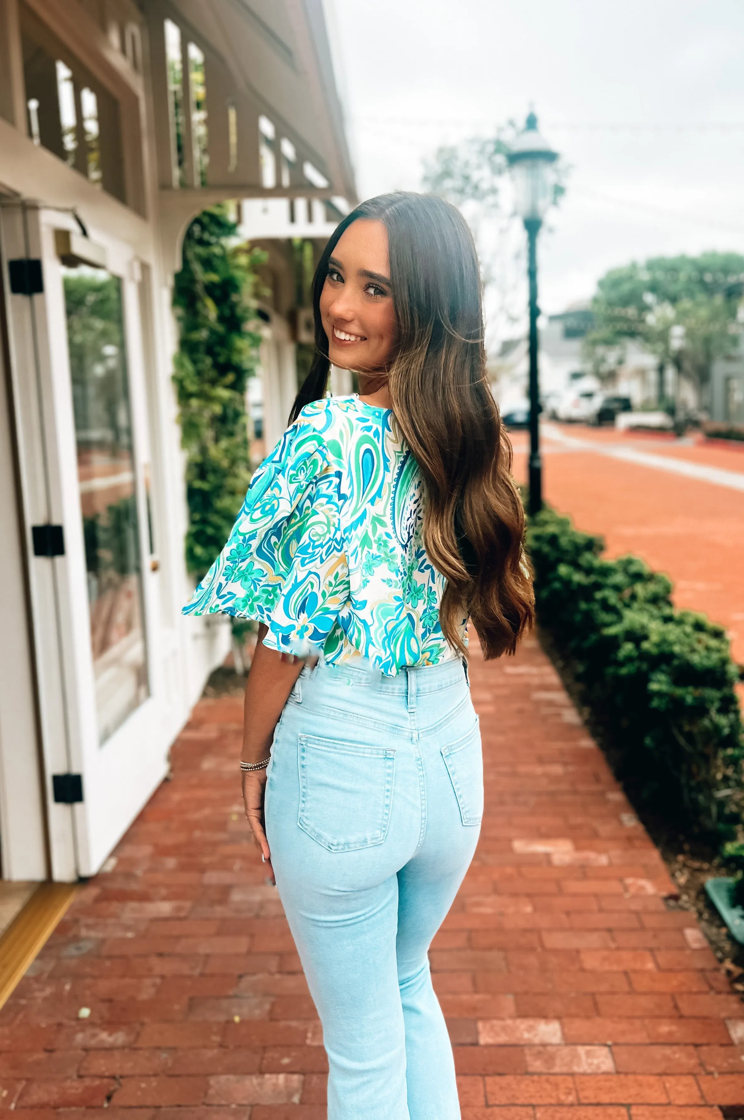 Paisley Print Bodysuit